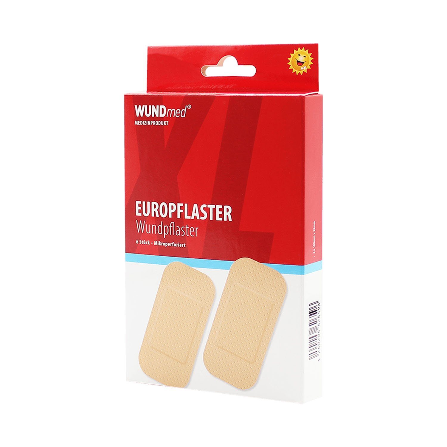 Wundpflaster Wundmed Euro-Pflaster 50 mm x 100 mm, 6er, wasserabweisend