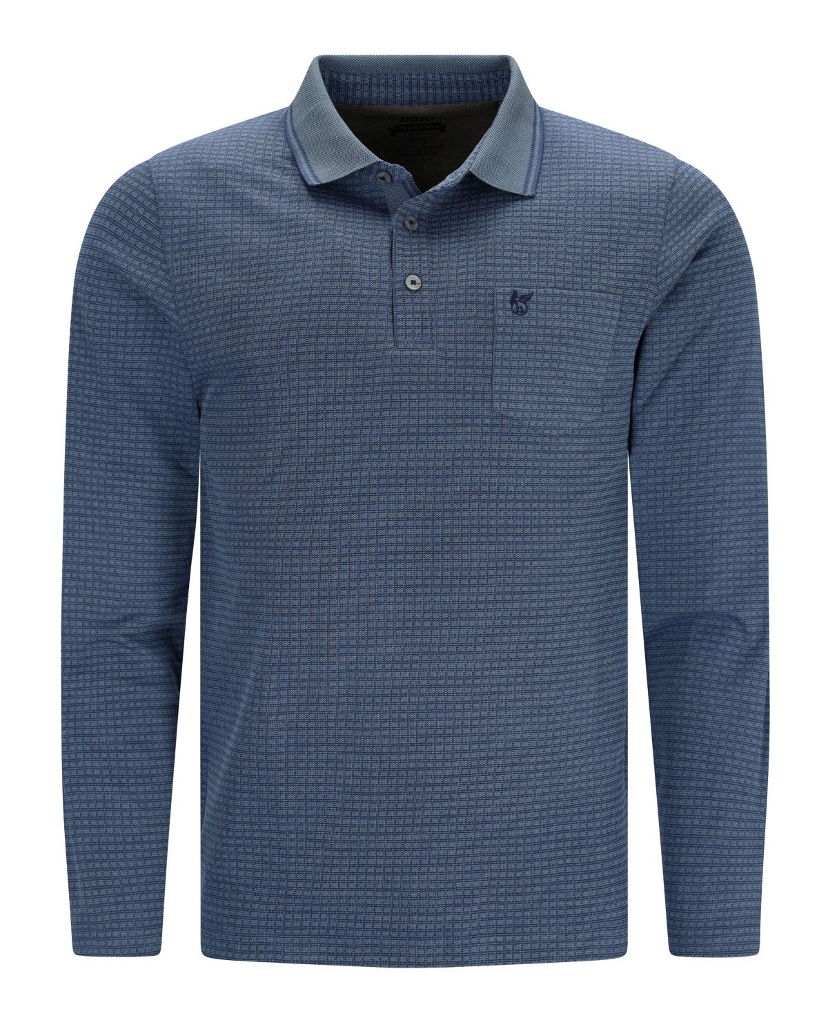 Hajo Poloshirt Softknit-Polo in Karojacquard allover günstig online kaufen