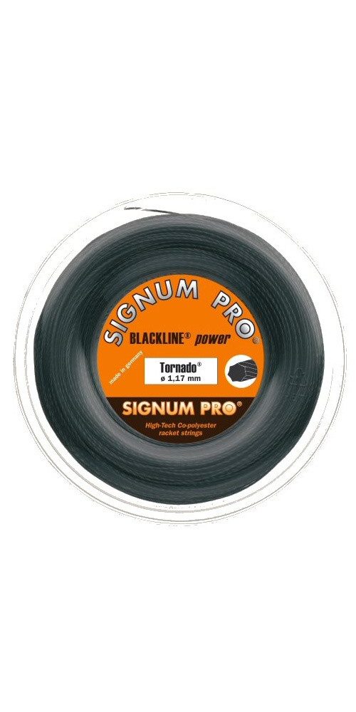 Tennissaite Tornado (Haltbarkeit+Spin) anthrazit 120m Rolle