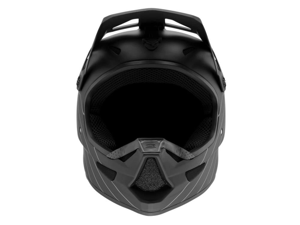 100% Fahrradhelm 100% Status youth helmet YS black - leichter Fullface-Kinderhelm mit m