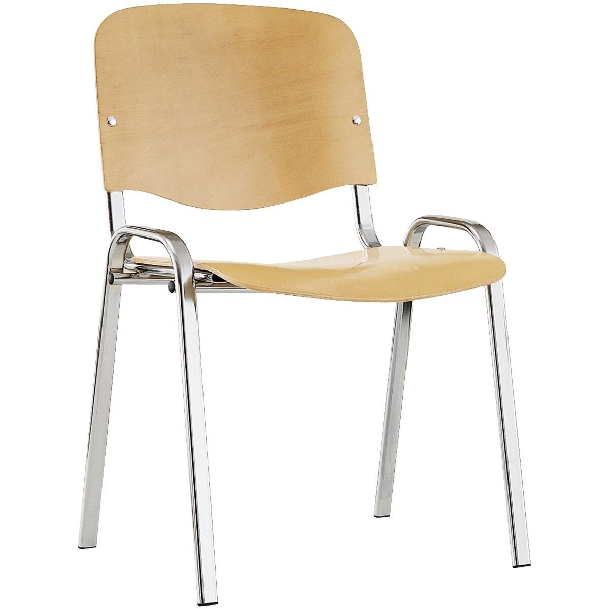 Nowy Styl Besucherstuhl Besucherstuhl ISO CR WOOD007 - ohne Armlehnen buche.