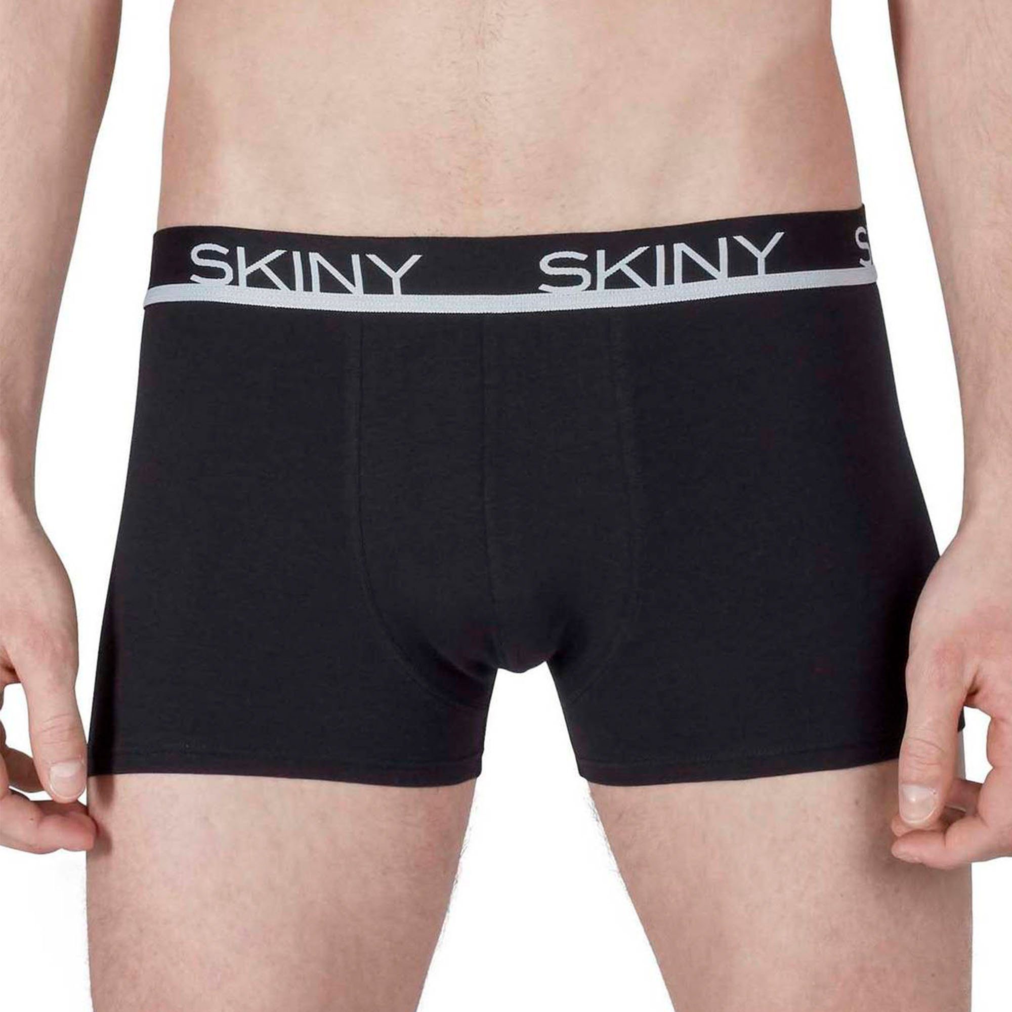 Pants Herren Shorts Skiny - Schwarz Boxer Trunks, Boxer 3er Pack