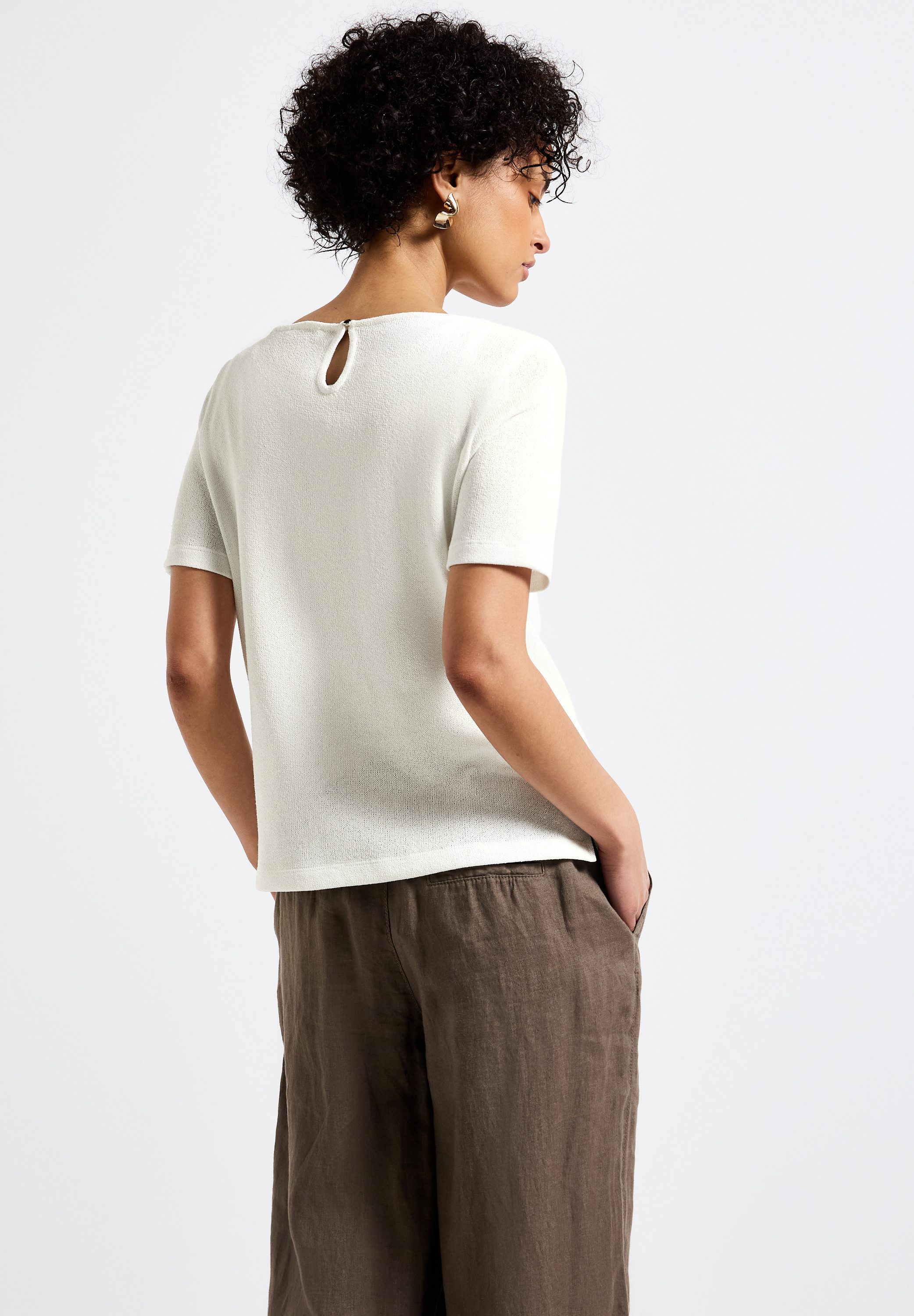 STREET ONE T-Shirt mit U-Boot Ausschnitt günstig online kaufen