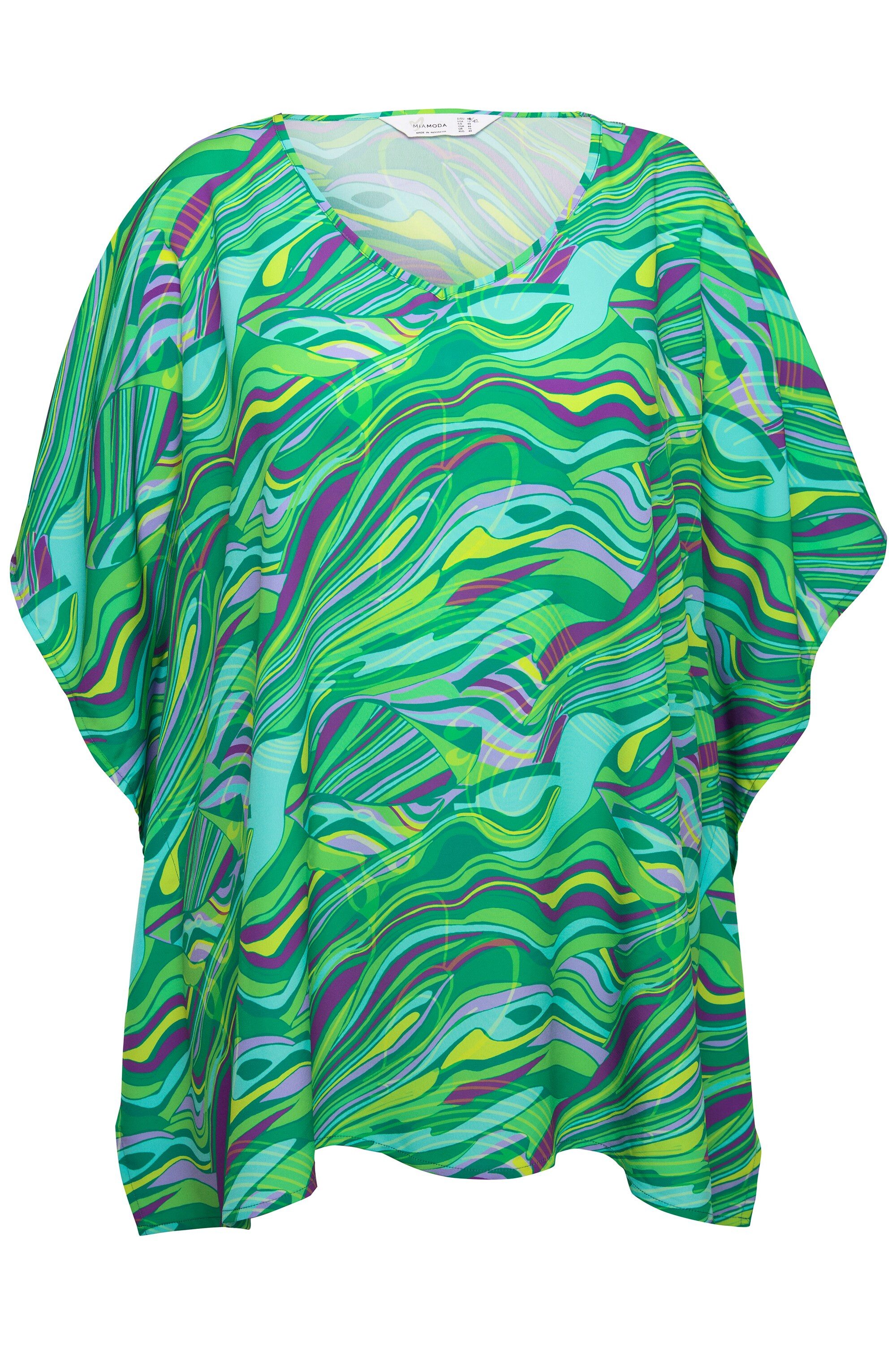 MIAMODA Kurzjacke Kaftan Boxy Fit Chiffon günstig online kaufen