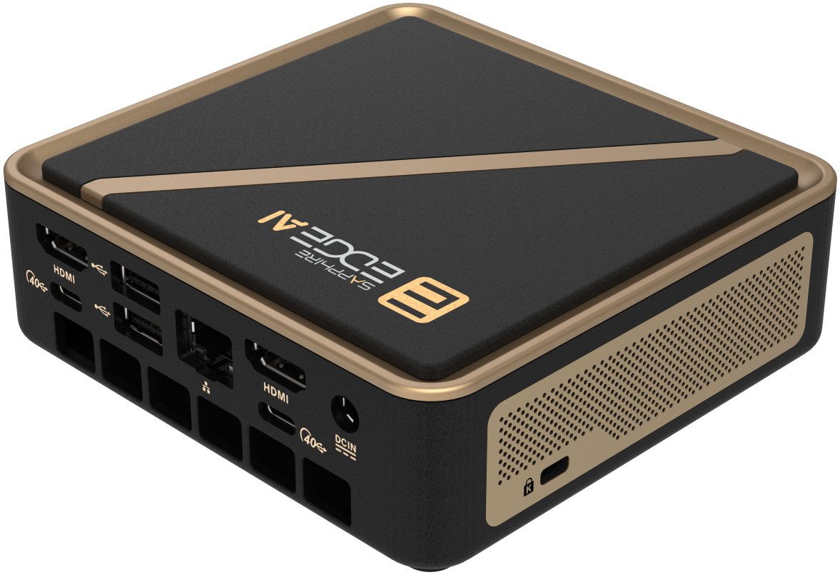 Sapphire EDGE AI 350 Barebone-PC (AMD Ryzen AI 7 350, Radeon 860M, Luftkuhlung)