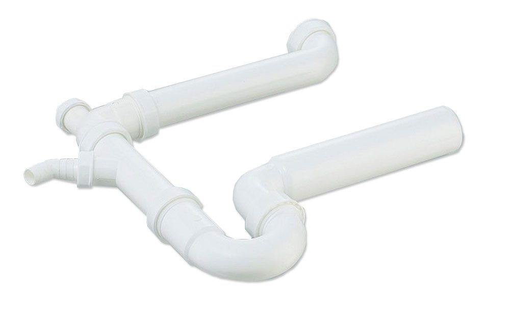 keenberk Siphon 1,5 Zoll x 50 mm Abgang waagerecht 90 Grad Winkel ein Geräteanschluss