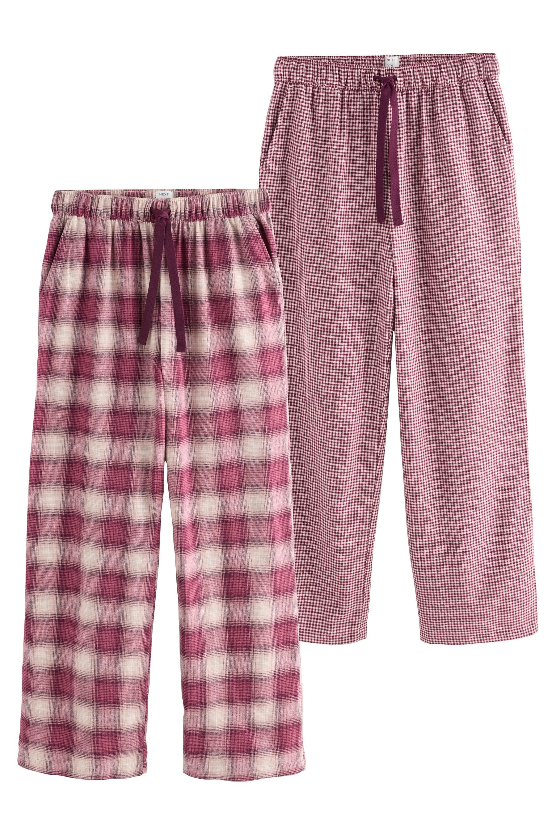 Next Pyjamahose Bequeme Pyjamahosen, 2er-Pack (2-tlg) günstig online kaufen