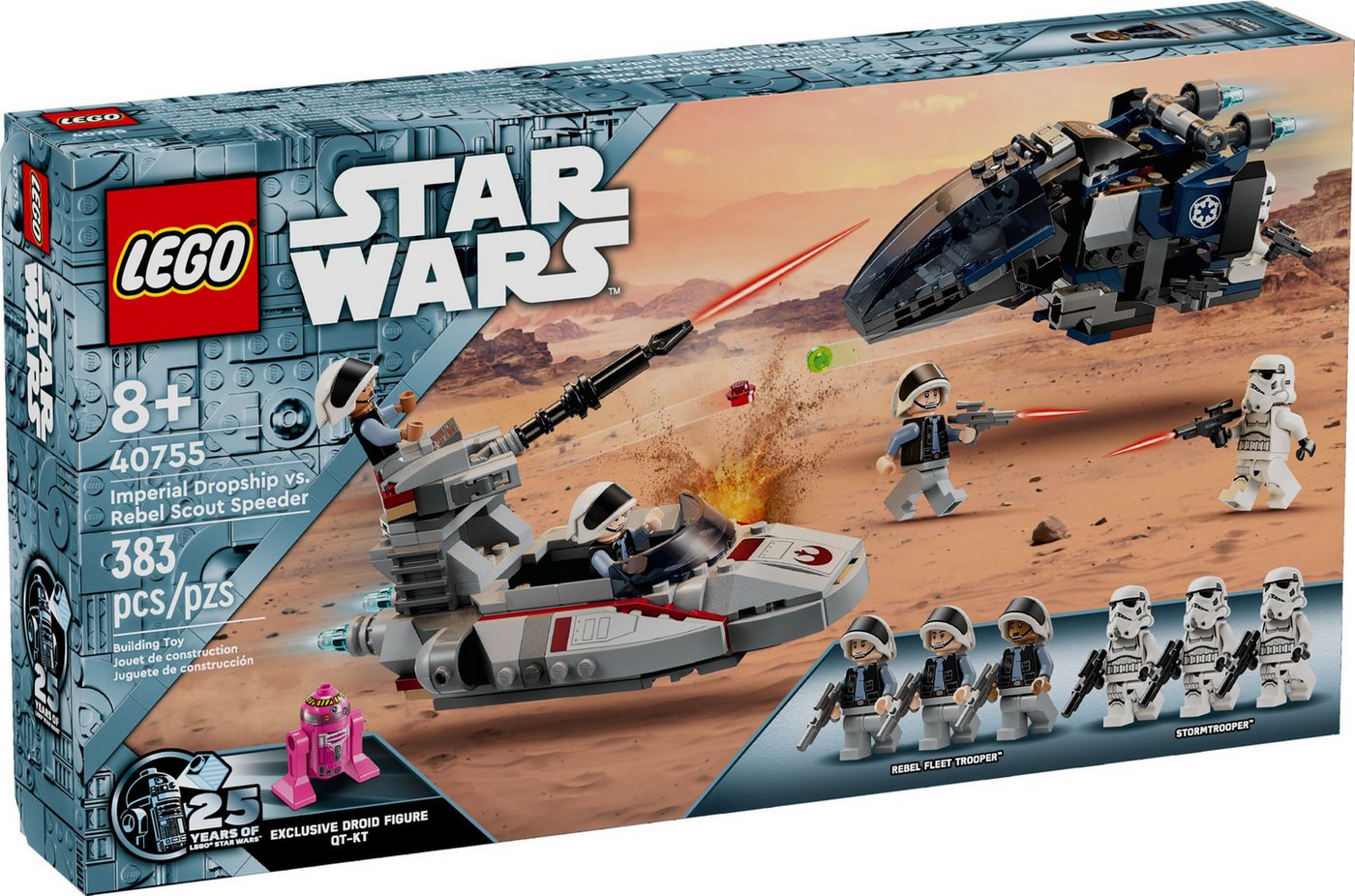 LEGO® LEGO® Star Wars 40755 Imperial Dropship vs. Rebel Scout Speeder Konstruktionsspielsteine, (383 St)