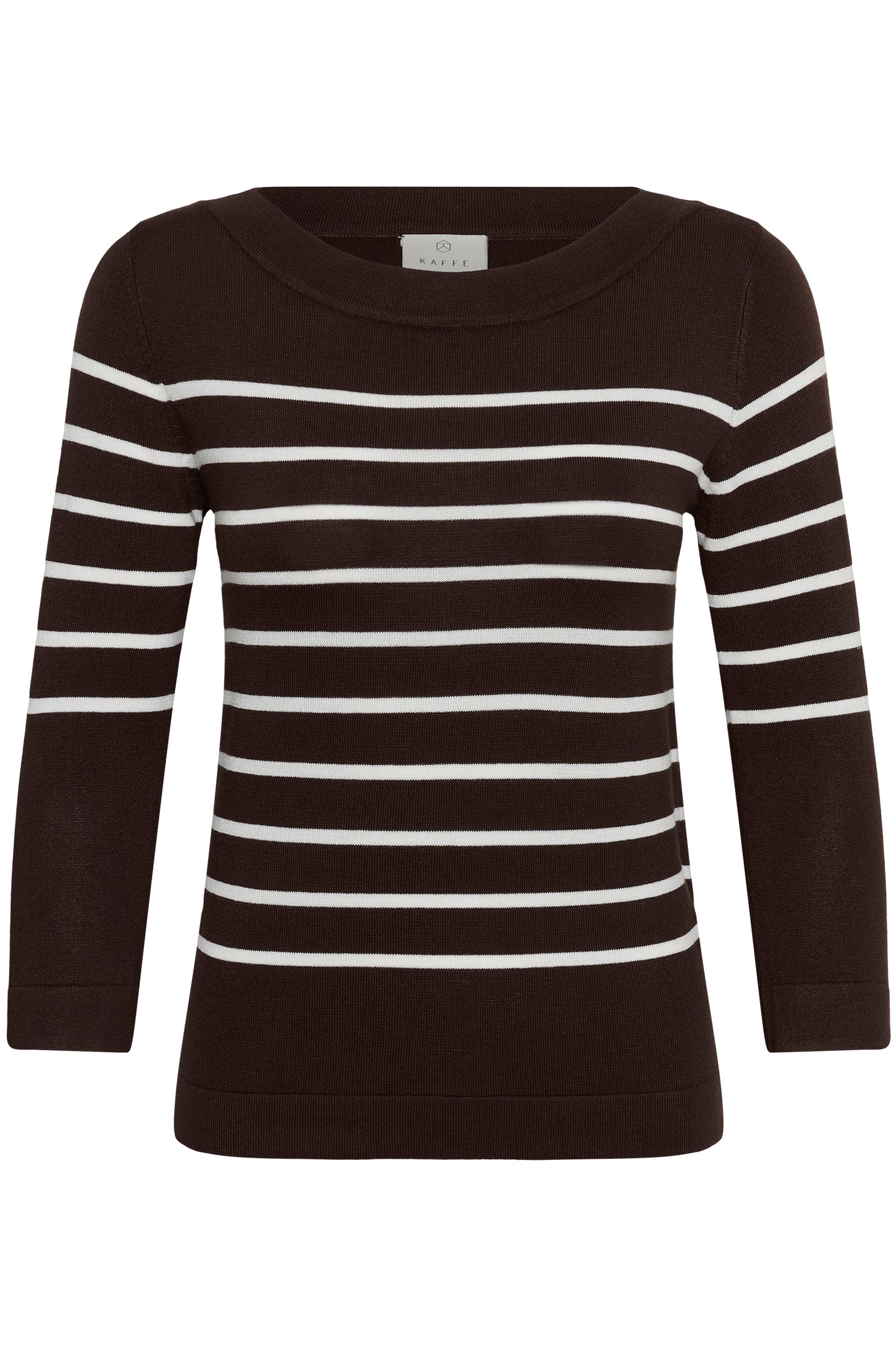 Coffee Bean / Chalk Stripe