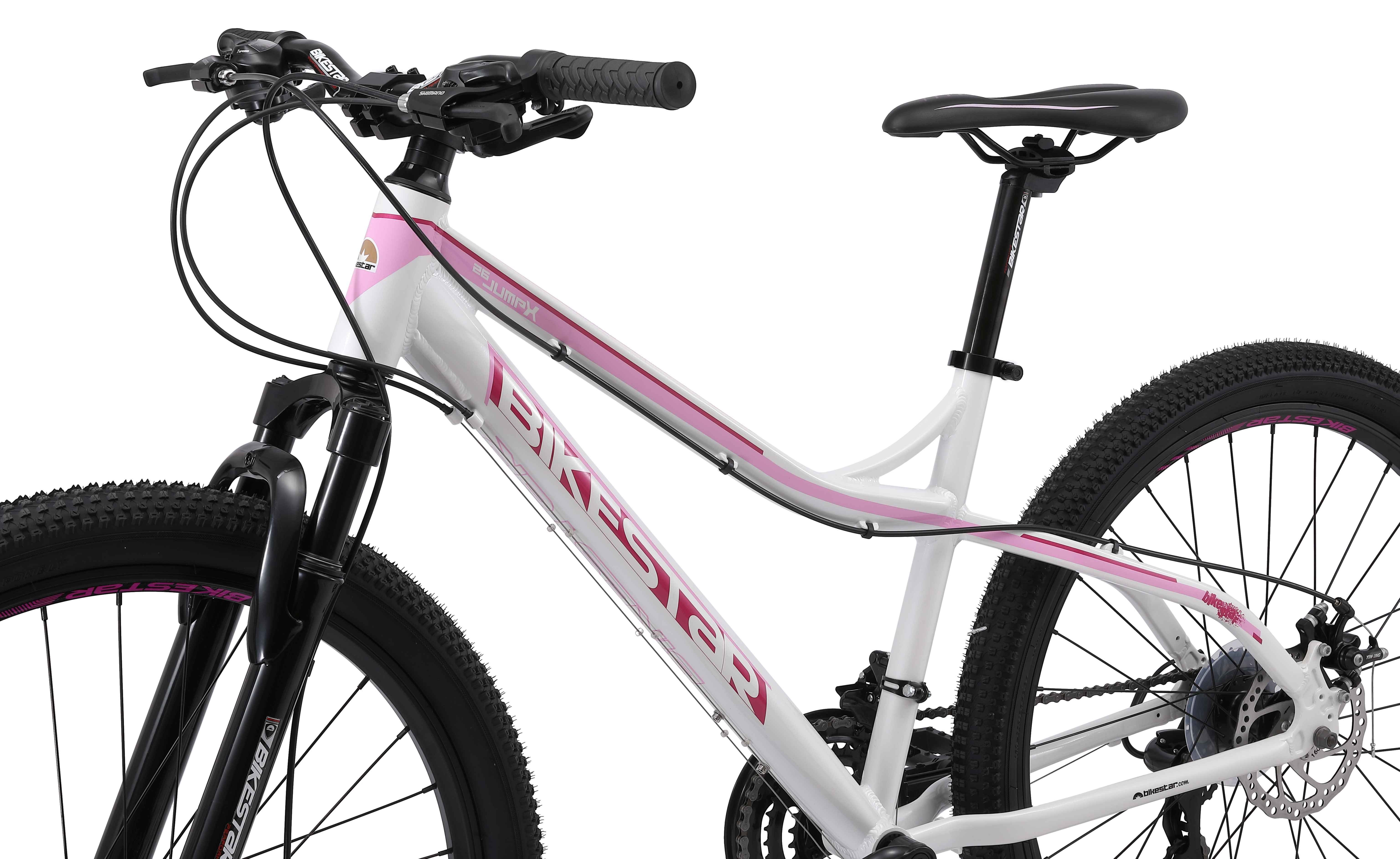 Bikestar Mountainbike 26 Zoll, ab 155 cm, Aluminium, Damen, Herren, 21 Gang Shimano Tourney RD-TY300 Schaltwerk, Kettenschaltung, Scheibenbremse, Rahmen 40.6 cm – Bild 5 von 5