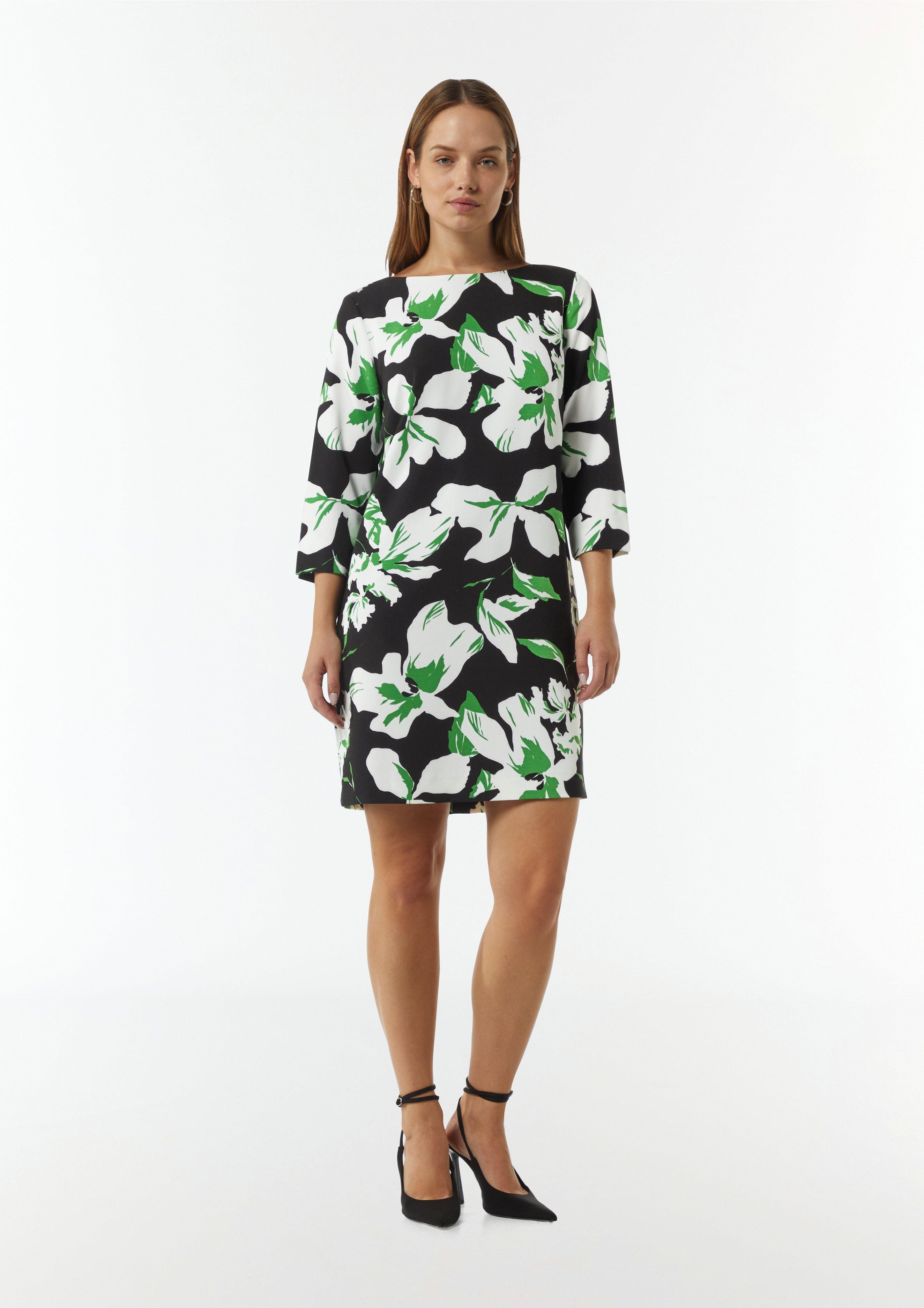 Minikleid Kurzes Kleid mit All-over-Print