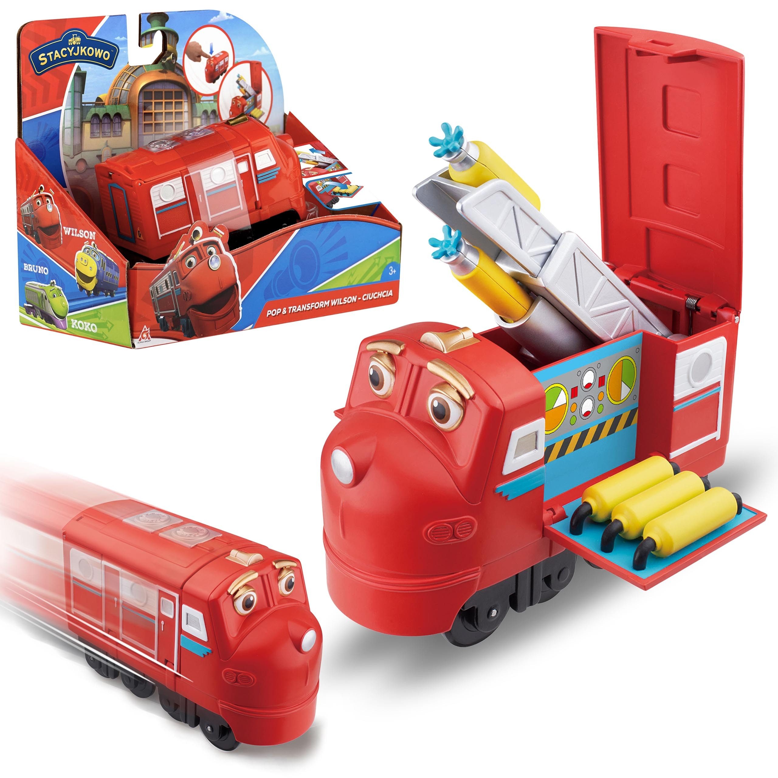 Sarcia.eu Spielzeug-Lokomotive Chuggington Wilson Lok mit Feuerwehr-Verwand günstig online kaufen