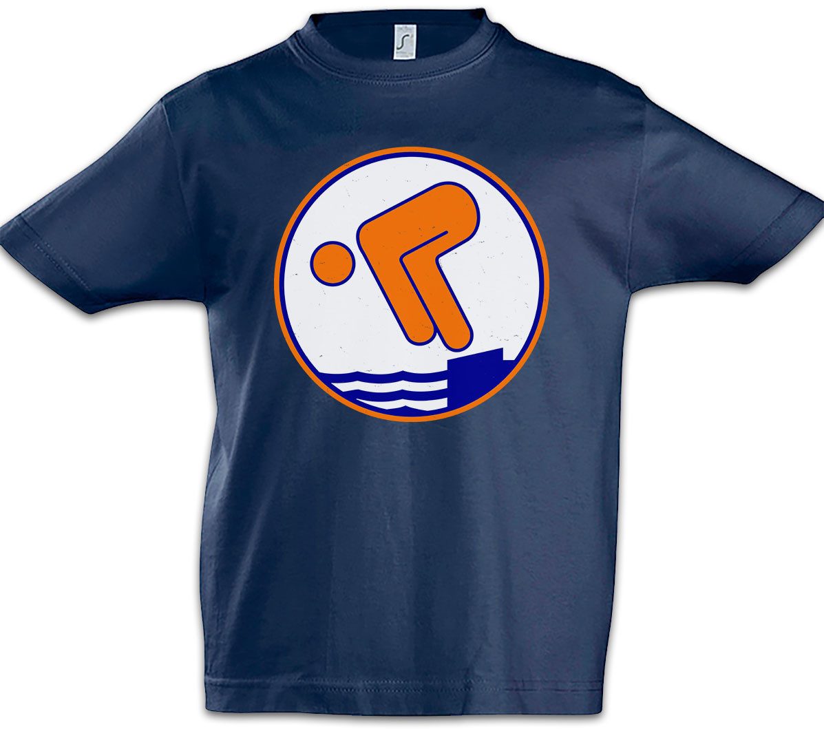 Print-Shirt Schwimmabzeichen Bronze Kinder T-Shirt Sea Horse Seepferdchen