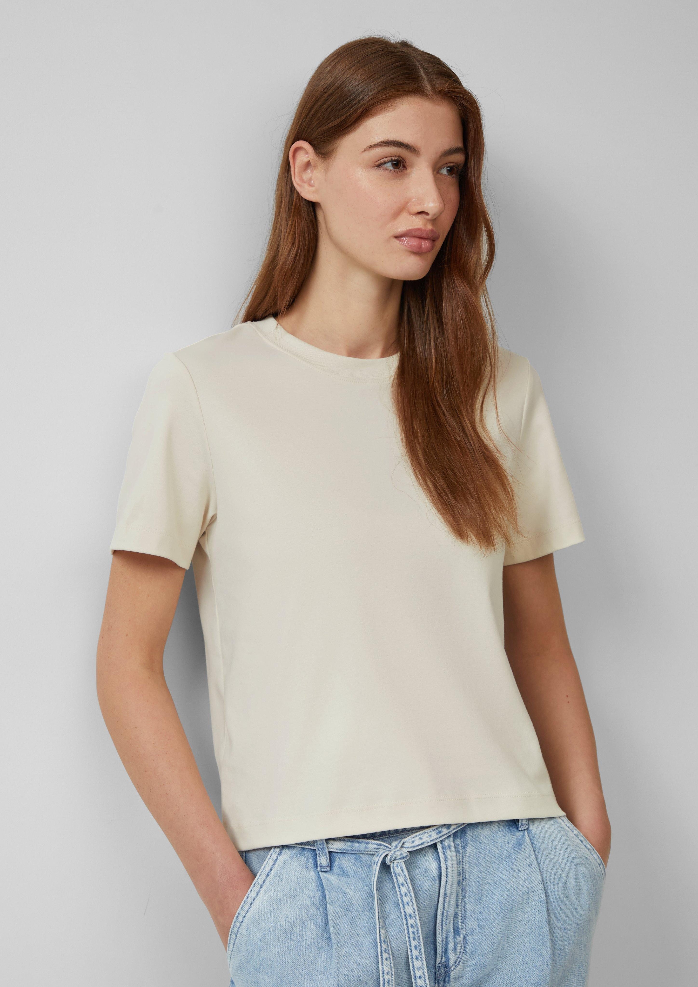 s.Oliver Kurzarmshirt T-Shirt aus Interlockjersey mit günstig online kaufen