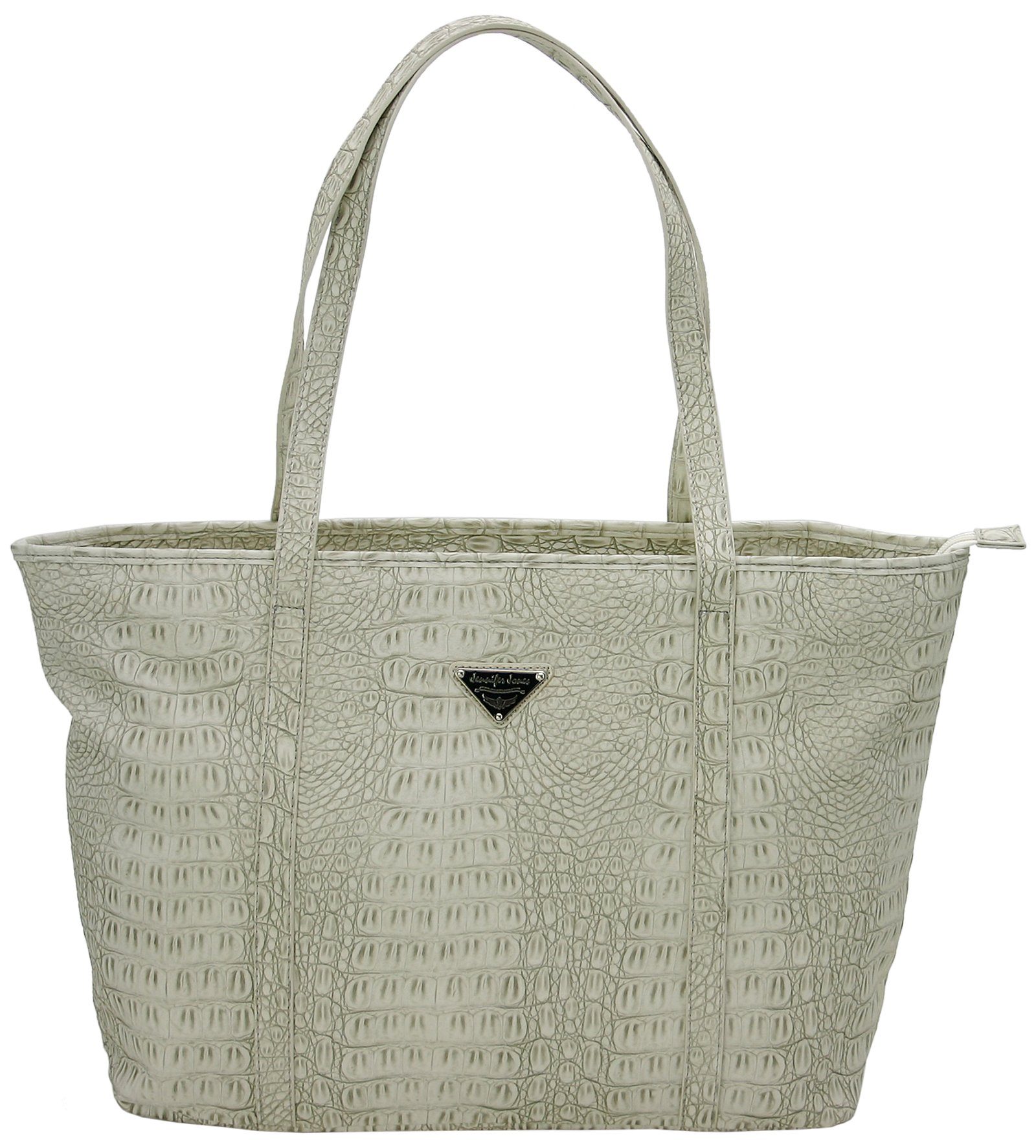 J JONES JENNIFER JONES Shopper XXL - Große Damen Schultertasche mit langen Tragegriffen Croco Optik, Schlangenleder-Optik