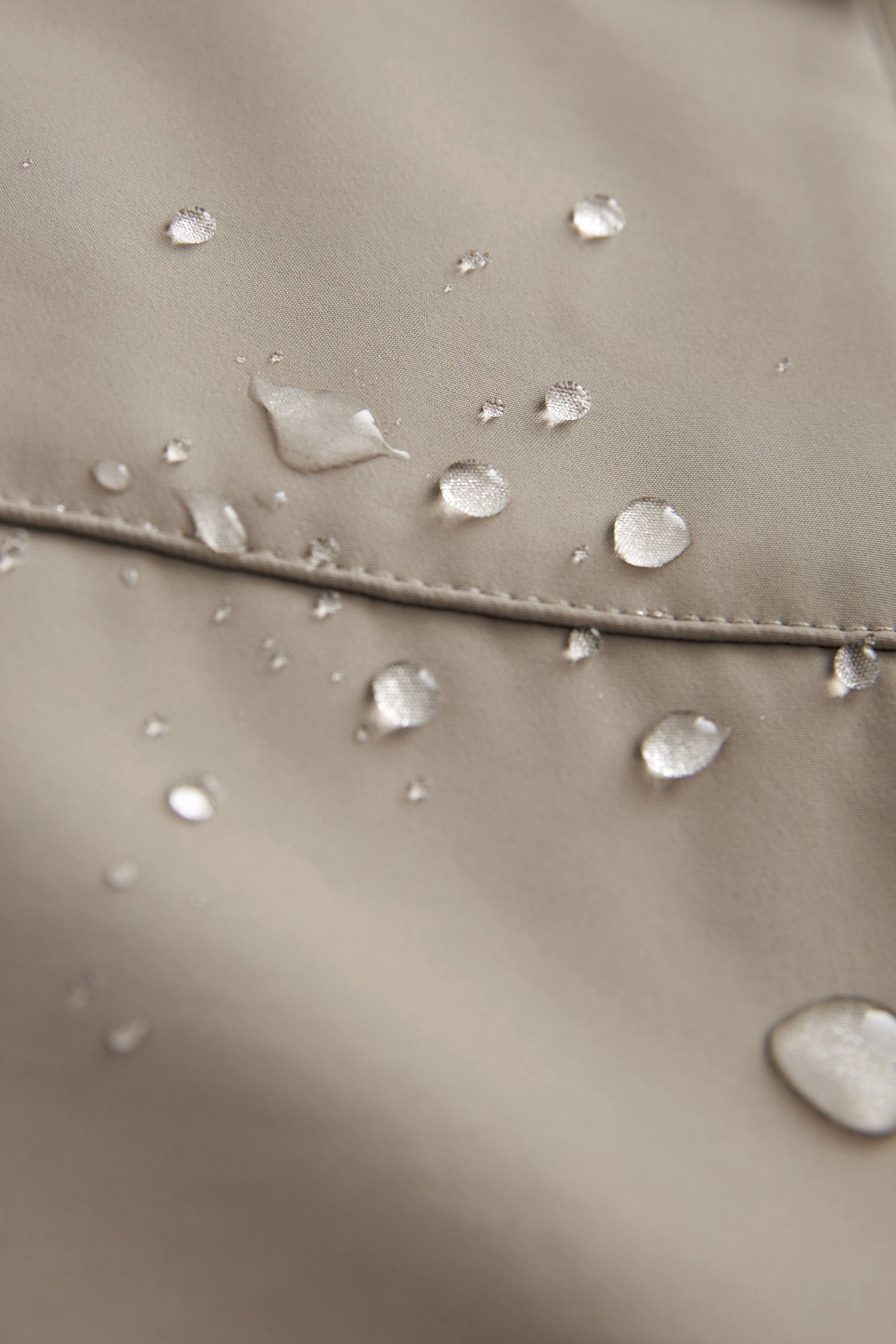 (1-St) Grey Regenjacke Wasserabweisende Trichterkragen Light mit Next Jacke
