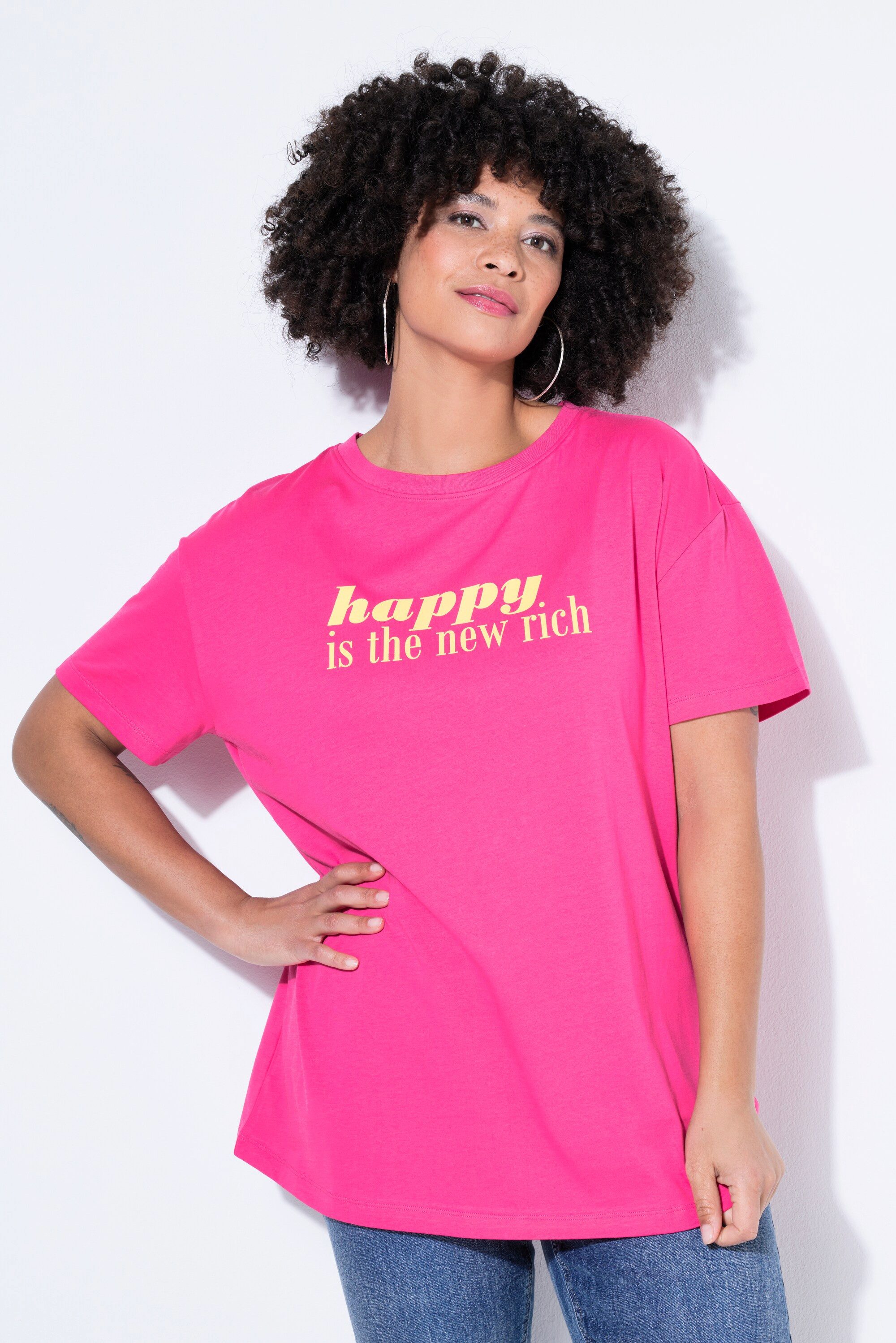 Angel of Style T-Shirt T-Shirt oversized Schriftzug Halbarm günstig online kaufen