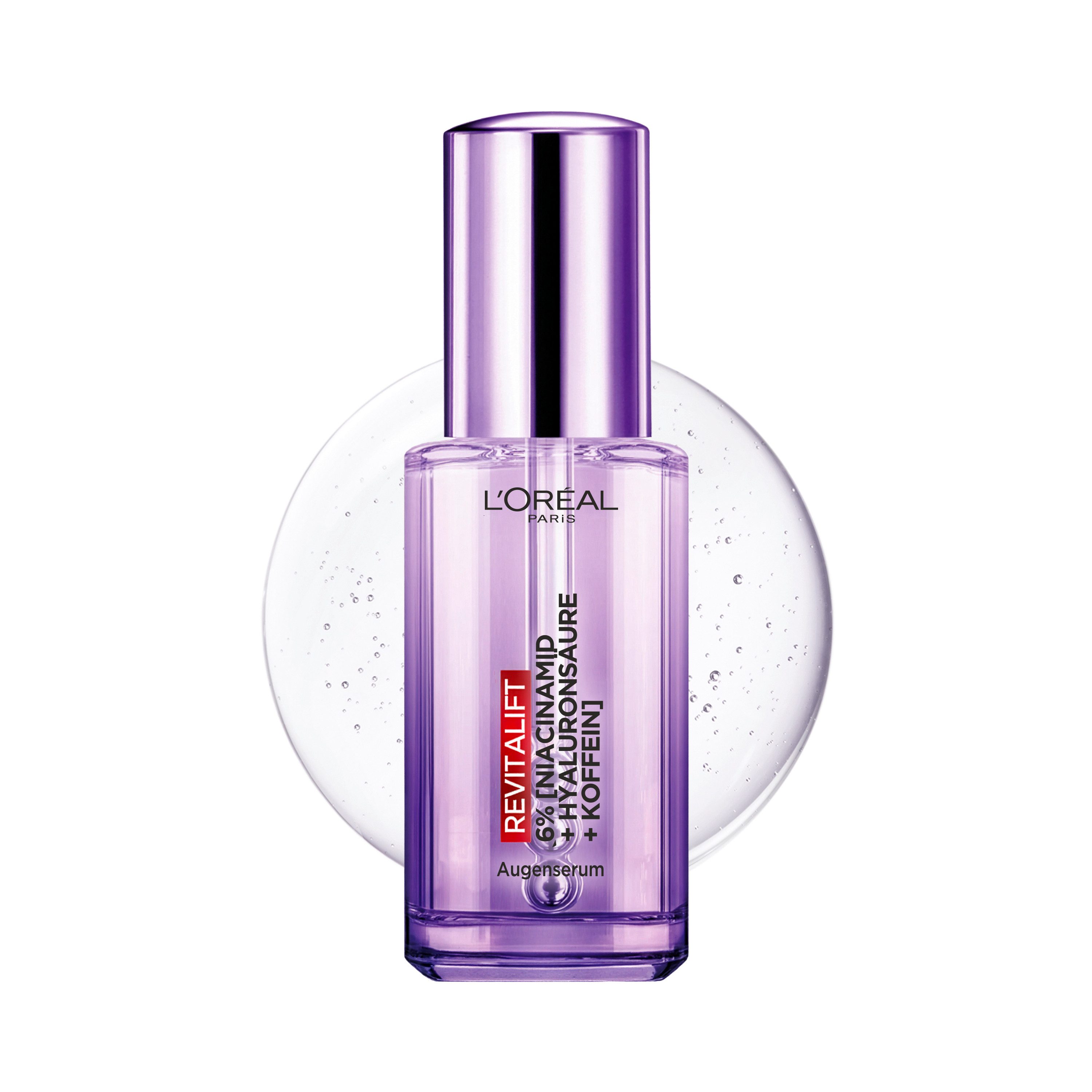 L'ORÉAL PARIS Augenserum REVITALIFT FILLER AUGENSERUM, mit 1,5% purer Hyaluronsäure und 1% Koffein
