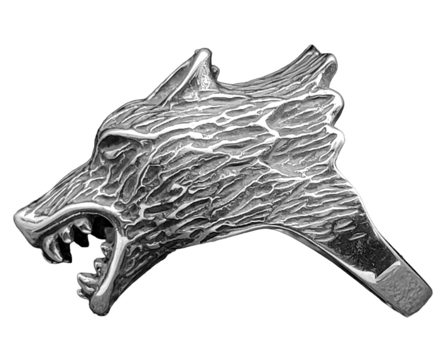 Fingerring RING WOLFSKOPF, GR. 55-70 (EDWO) - EDELSTAHL