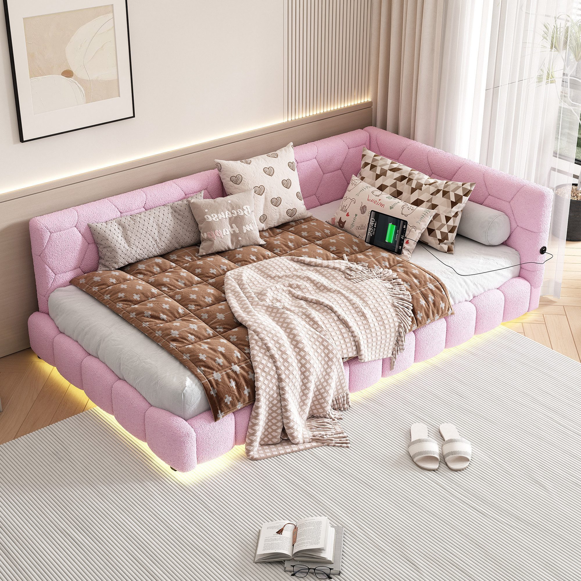 HAUSS SPOLE Schlafsofa 90*200cm mit Umgebungslicht, günstig online kaufen
