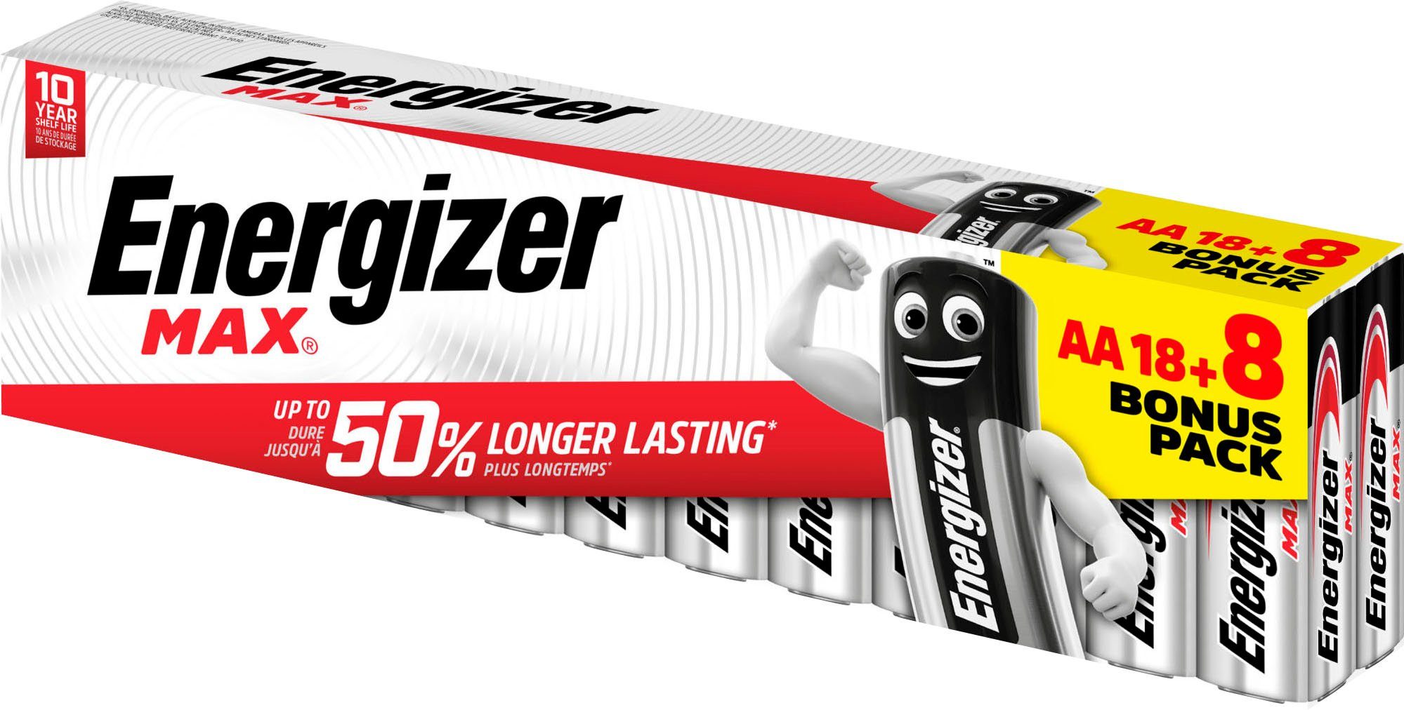 Energizer »MAX AA Batterien 18+8 gratis Box« Batterie, LR06 (26 St) online  kaufen | OTTO