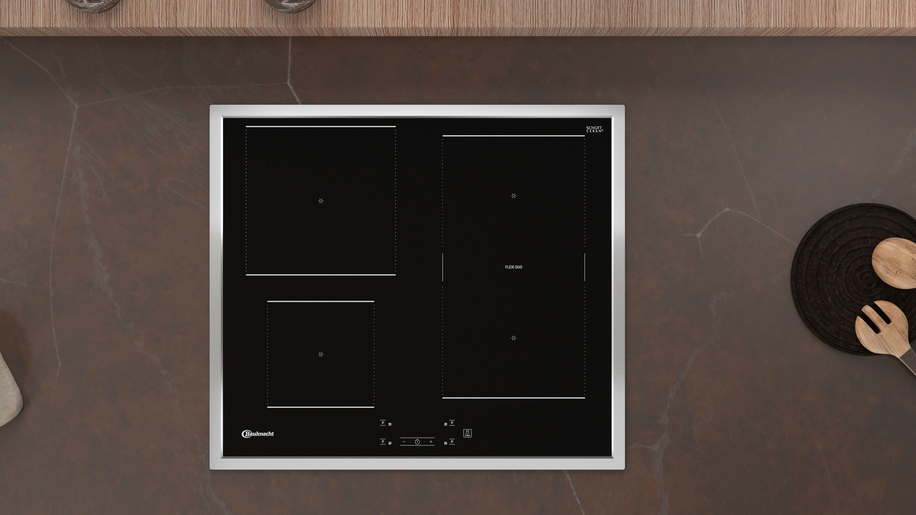 BAUKNECHT Flex-Induktions-Herd-Set HEKO LIMBO FLEXI, Teilauszug mit