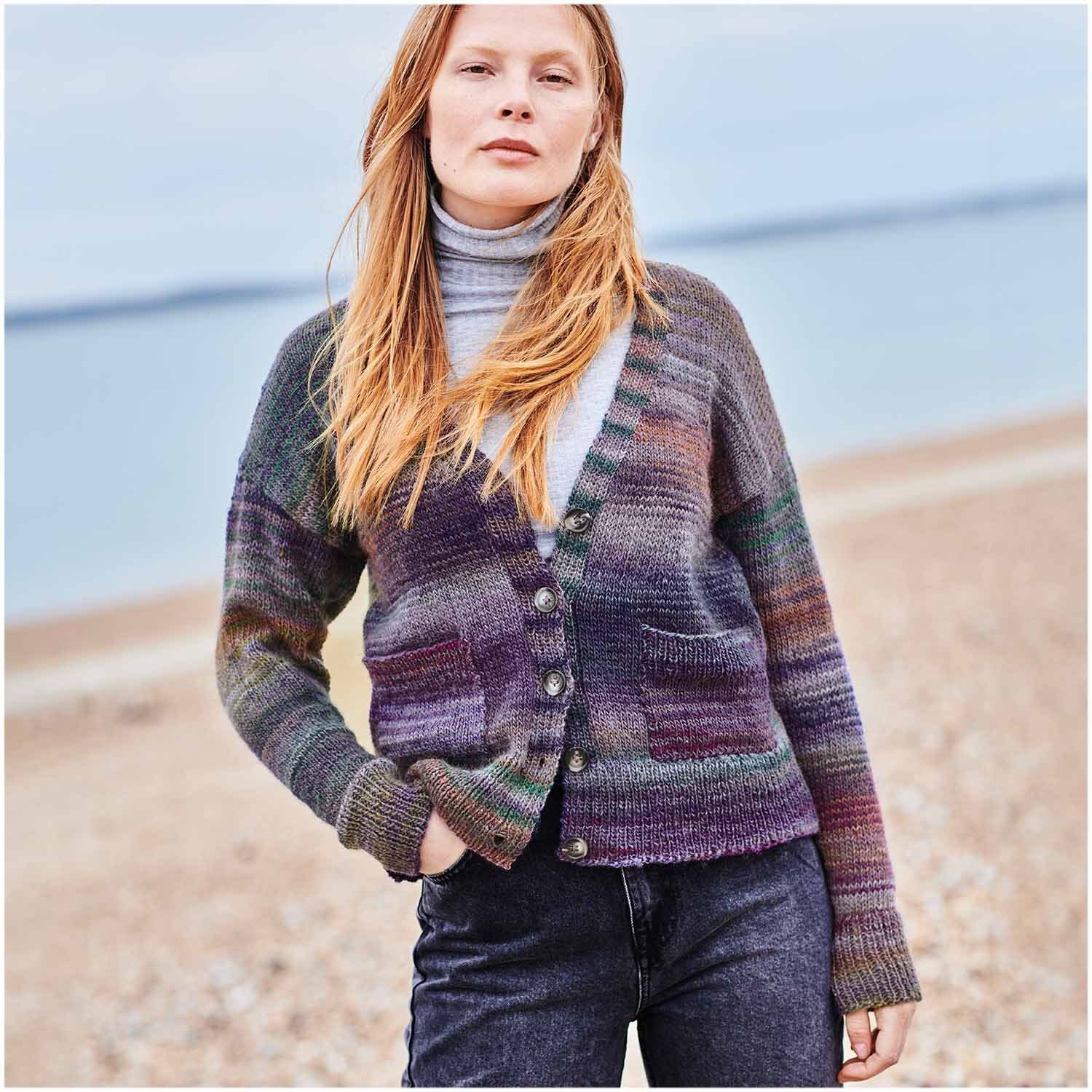 Rico Design Creative Melange Aran Wonderball Häkelwolle, 640,00 m (Wolle mit Farbverlauf zum stricken oder häkeln, Strickgarn Handstrickgarn Strickwolle, 200g), – Bild 3 von 3