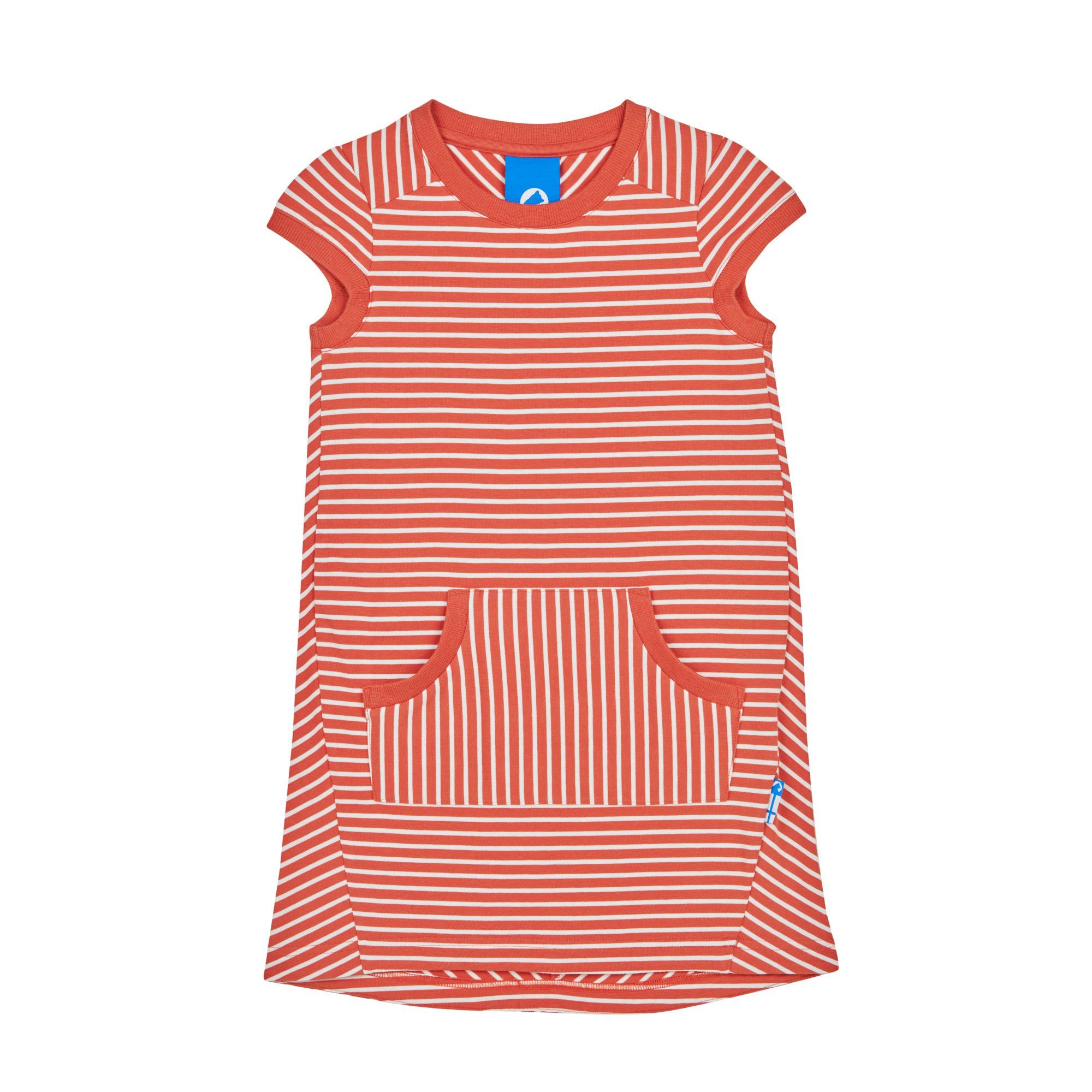 Finkid Sommerkleid Finkid Sommerkleid orangerot / offwhite gestreift