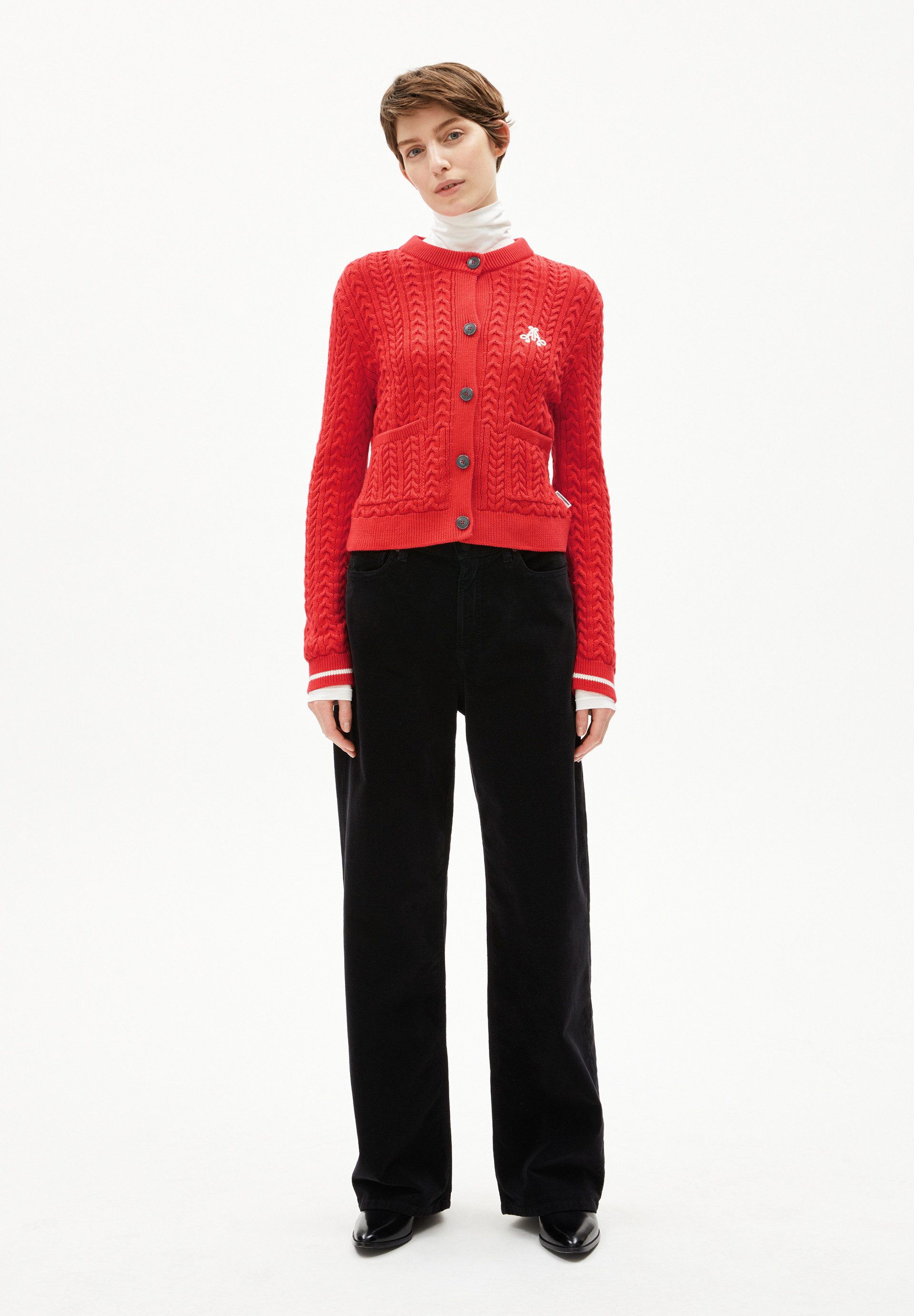 Armedangels Cardigan JULIAANAS CABLE Strickjacke aus Bio-Baumwolle (Slim Fit)