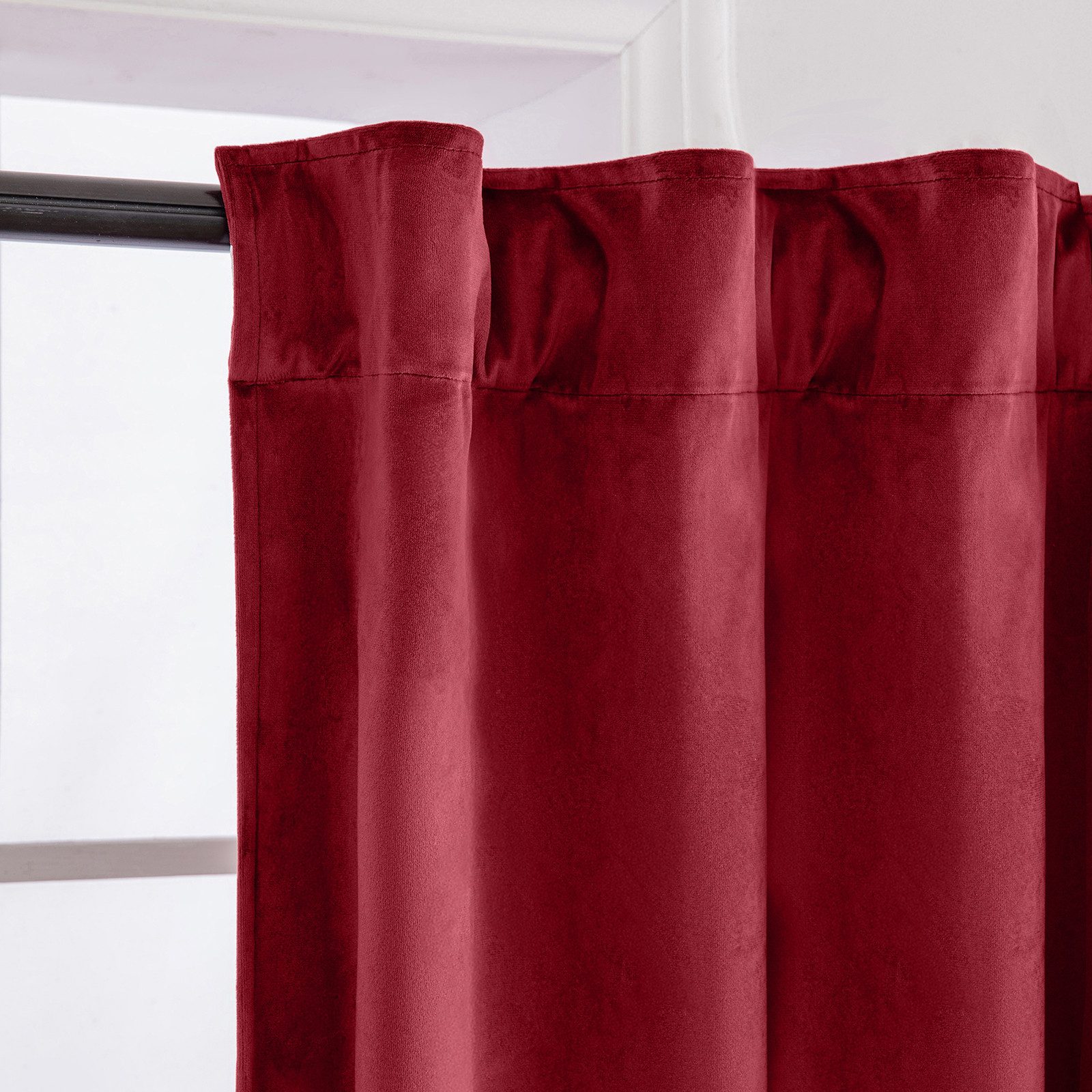 Jibenhome Vorhang Verdunklungsvorhang Blickdicht Samtvorhang Kräuselband St günstig online kaufen