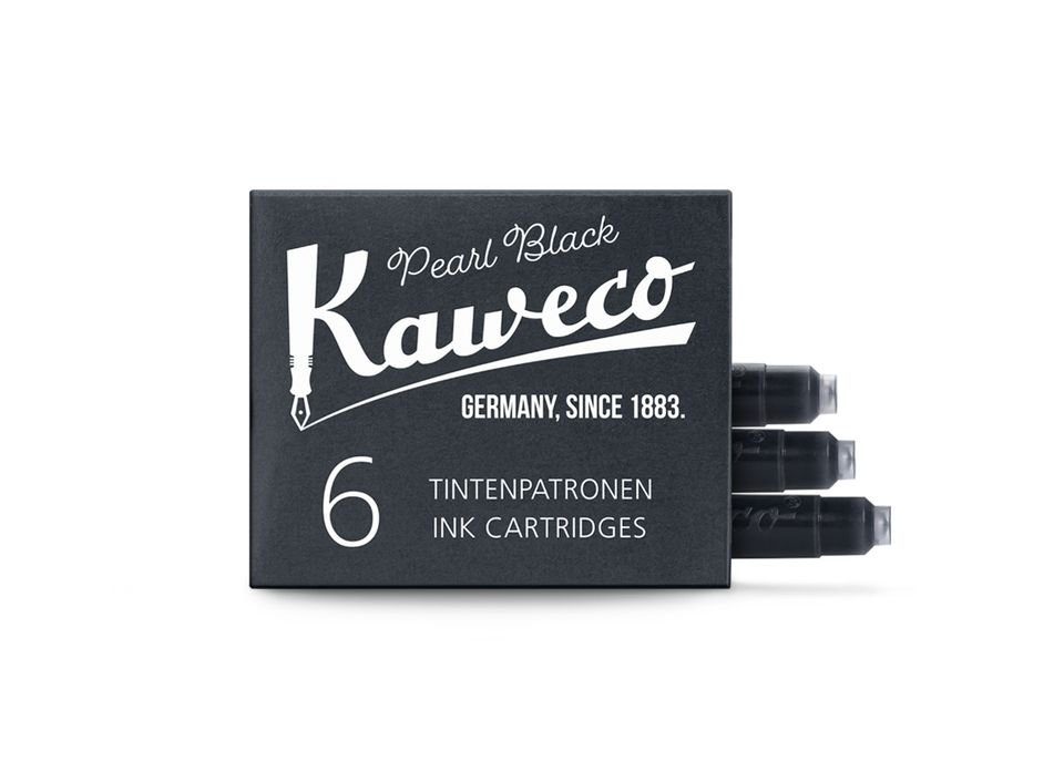 Kaweco Tintenpatronen, 6-er Pack Tintenpatrone Perlenschwarz