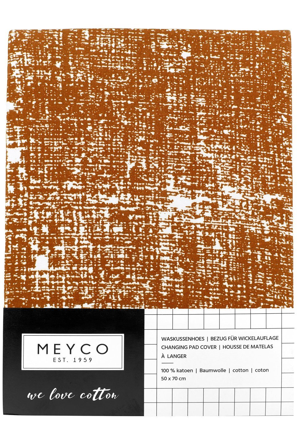 Meyco Camel 50x70cm Wickelauflagenbezug Lines (1-tlg), Baby Fine