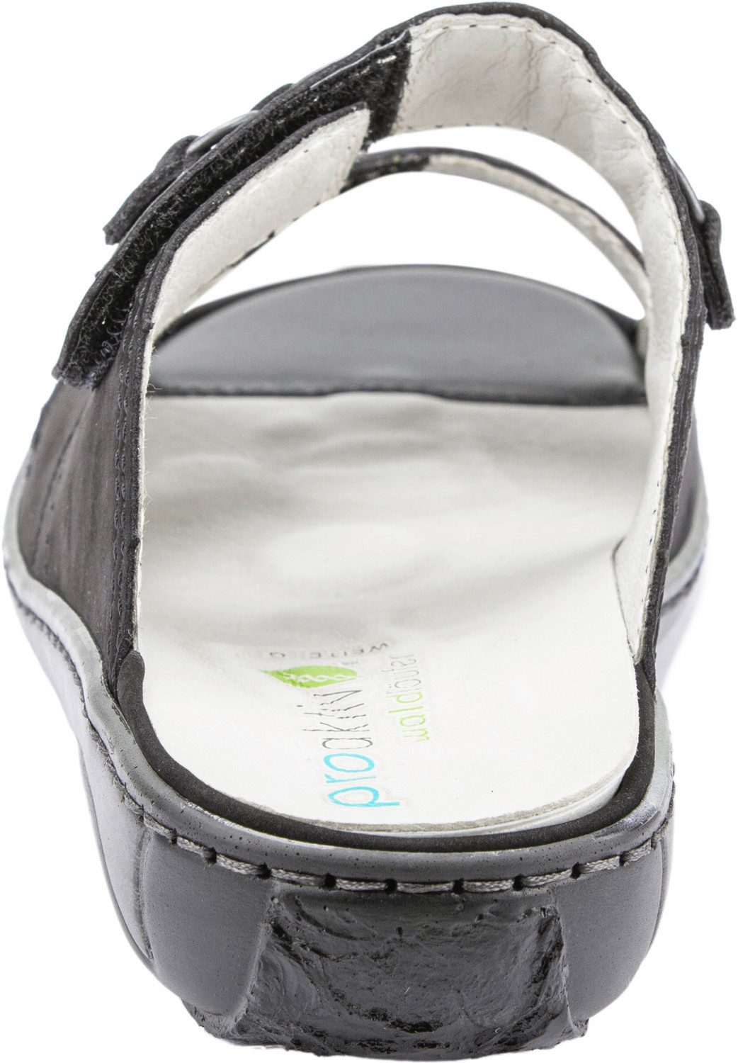 Waldläufer GARDA Pantolette, Keilabsatz, Sommerschuh, Schlappen mit Schmuckapplikation, Weite G