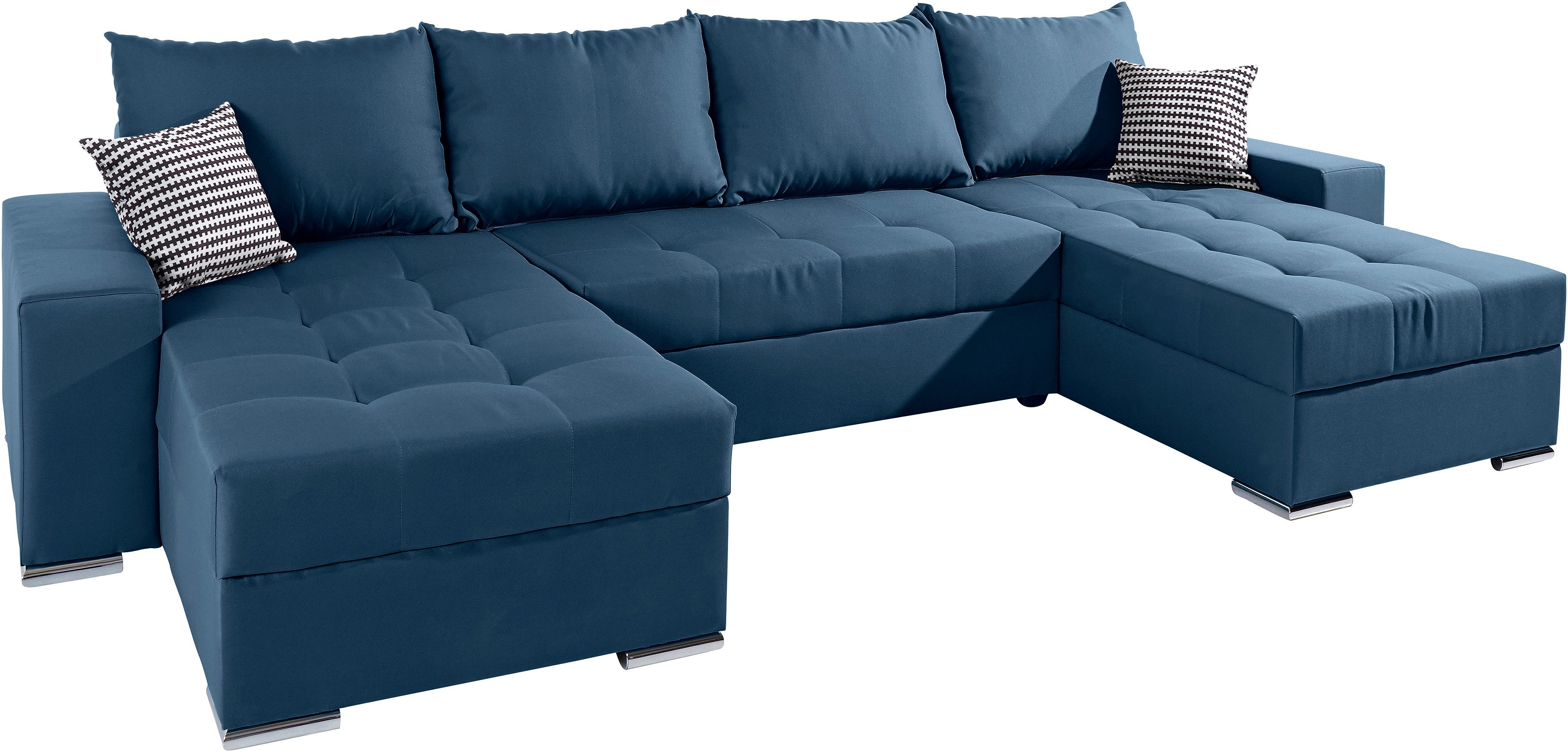 COLLECTION AB Wohnlandschaft Josy XL U-Form, Breite: 313 cm, mit Bettfunkti günstig online kaufen