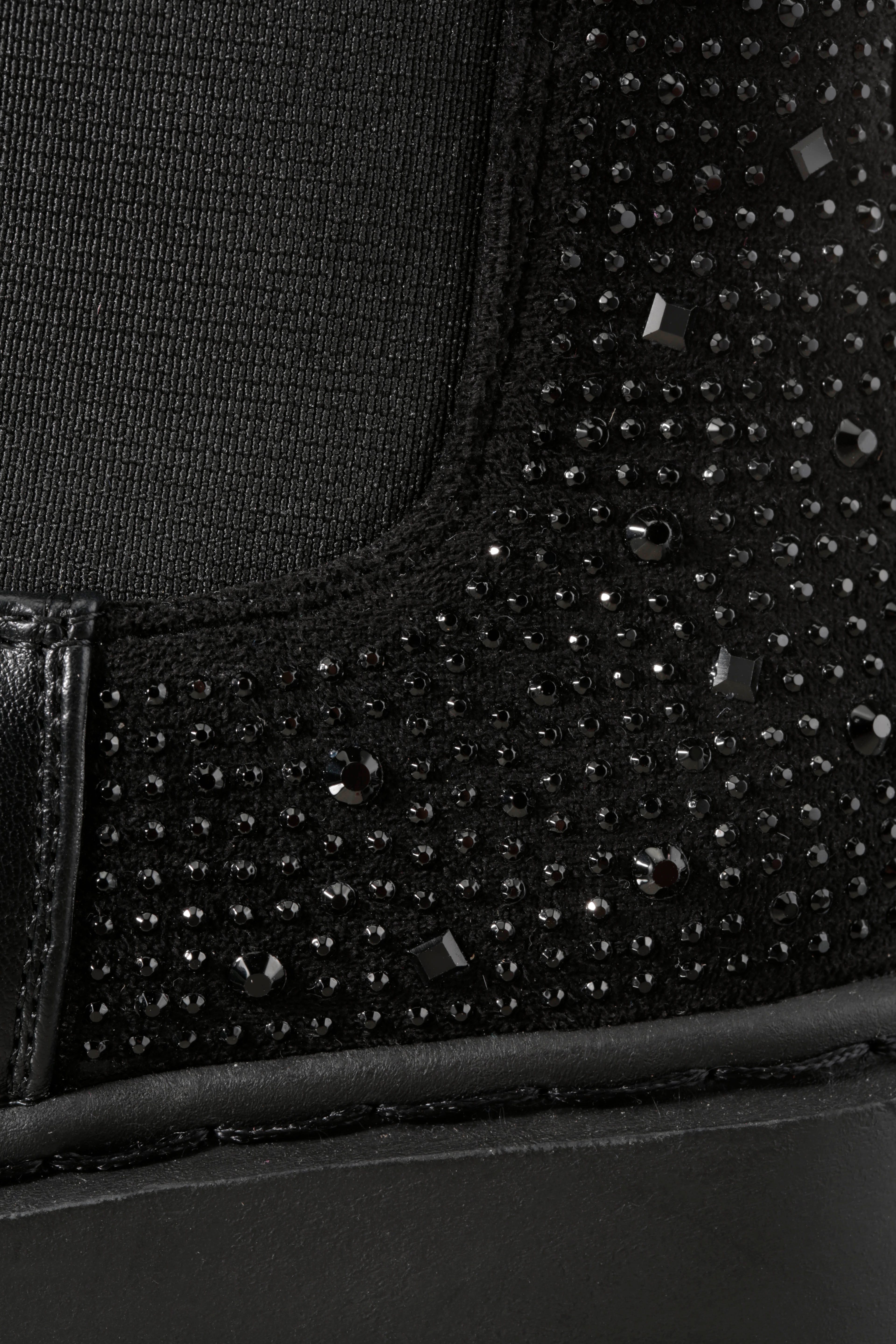 Aniston SHOES Chelseaboots Schlupfboots, Plateaustiefelette, mit Glitzersteine - NEUE KOLLEKTION