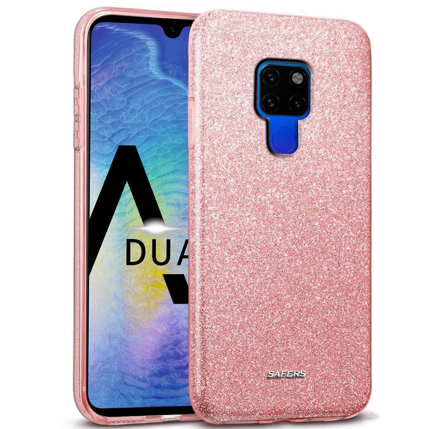 CoolGadget Handyhülle Glitzer Glamour Hülle für Huawei Mate 20 6,5 Zoll, Slim Case mit Glossy Effect Schutzhülle für Huawei Mate 20 Hülle