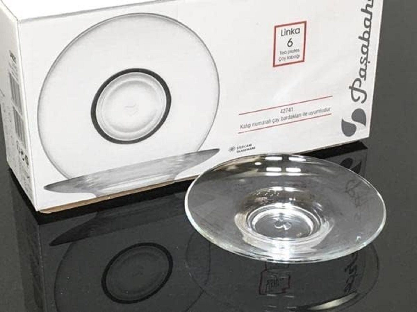 Pasabahce Untertasse Teeteller 54621 6er Linka Блюдце transparent, (6 St)