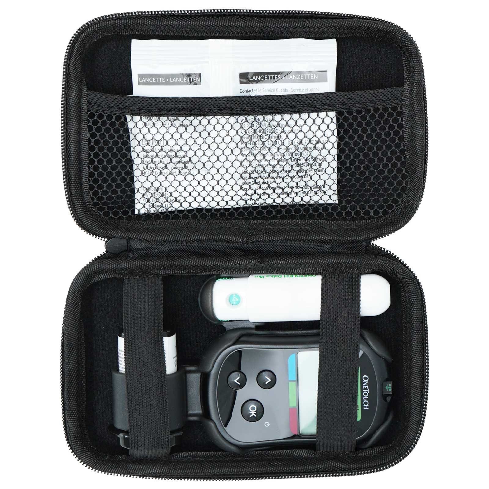 Blutzuckermessgerät Blutzuckermessgerät Tasche für Onetouch Select Plus Flex