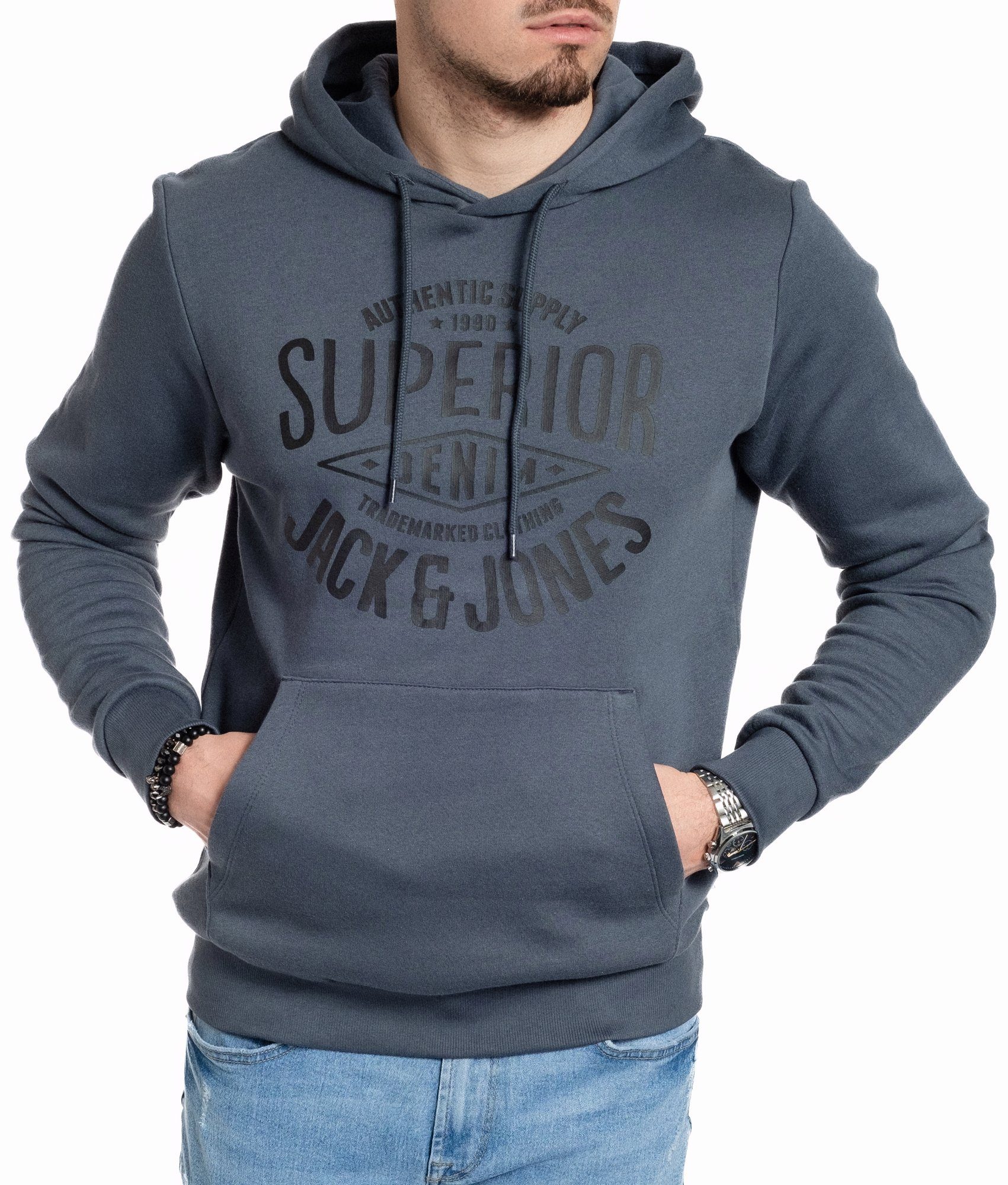 Jack & Jones Kapuzensweatshirt mit Logodruck günstig online kaufen