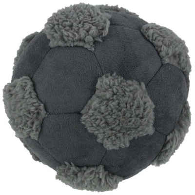 PETGARD Tierball »Soccerball mit Lammfell«, Plüsch, Hundespielzeug grau ca. 15 cm