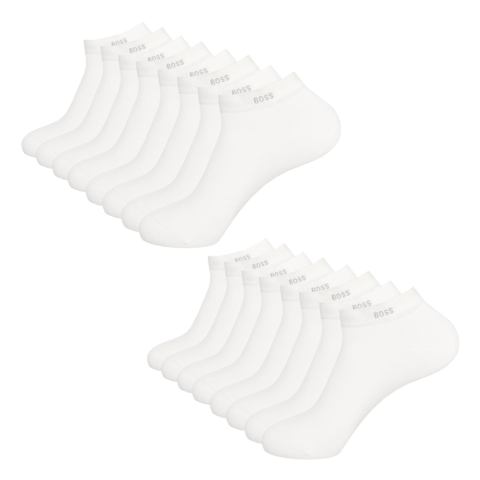 BOSS Sneakersocken AS Uni CC (8-Paar) mit BOSS Logo am Bündchen günstig online kaufen