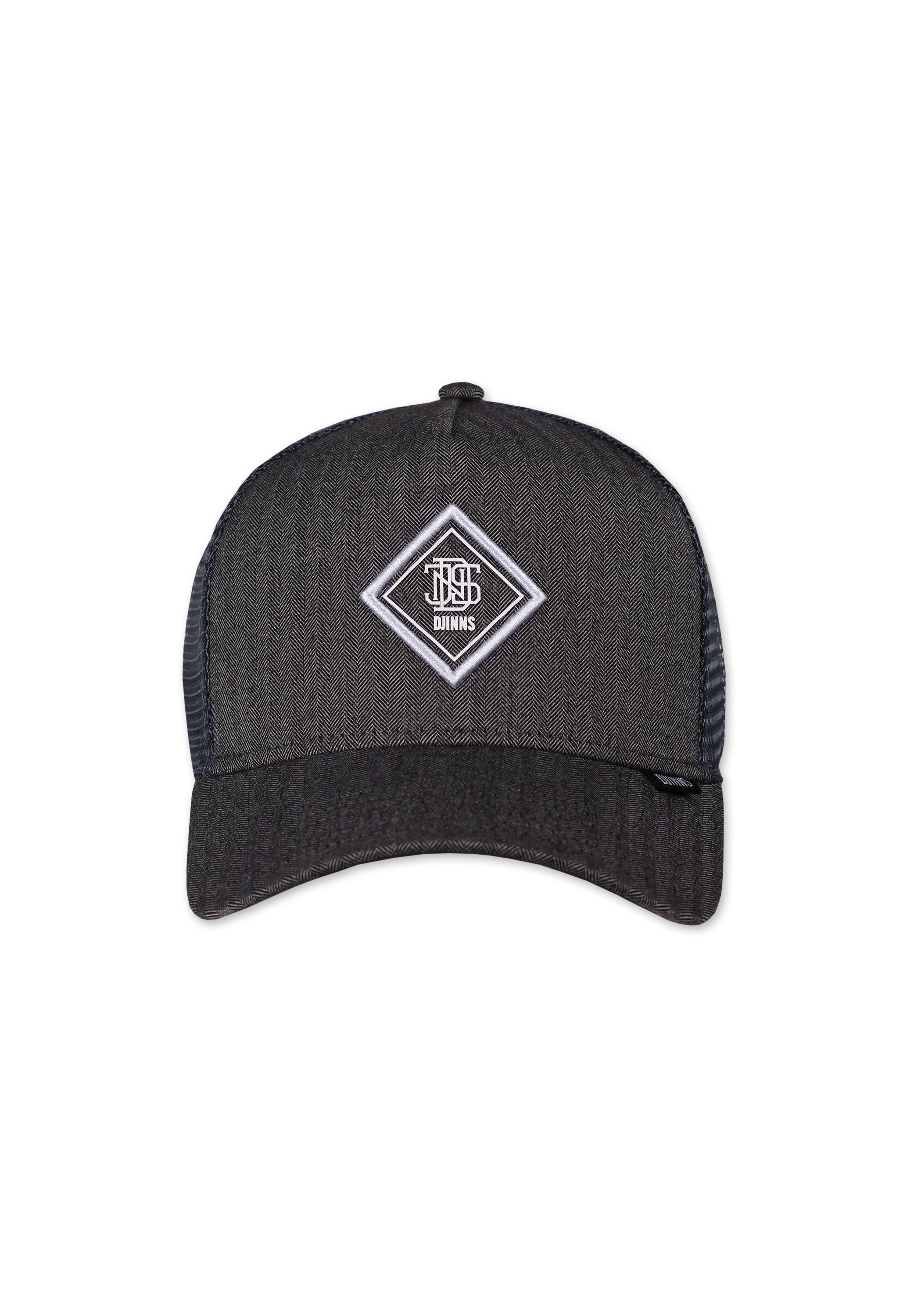 Djinns Trucker Cap HFT Fine Cap Herringbone - grau Grey