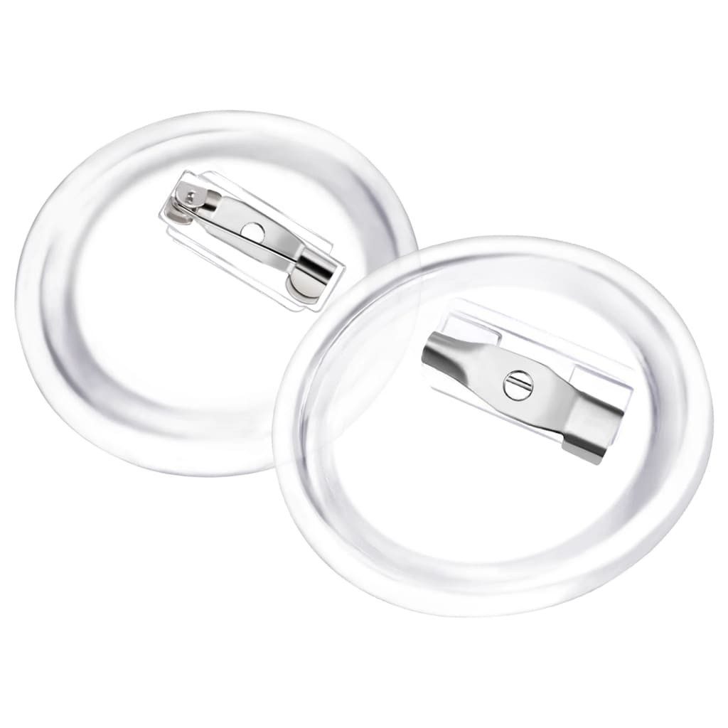 vidaXL Button Set Button-Set mit Anstecknadel 100 Stk. Acryl 25 mm