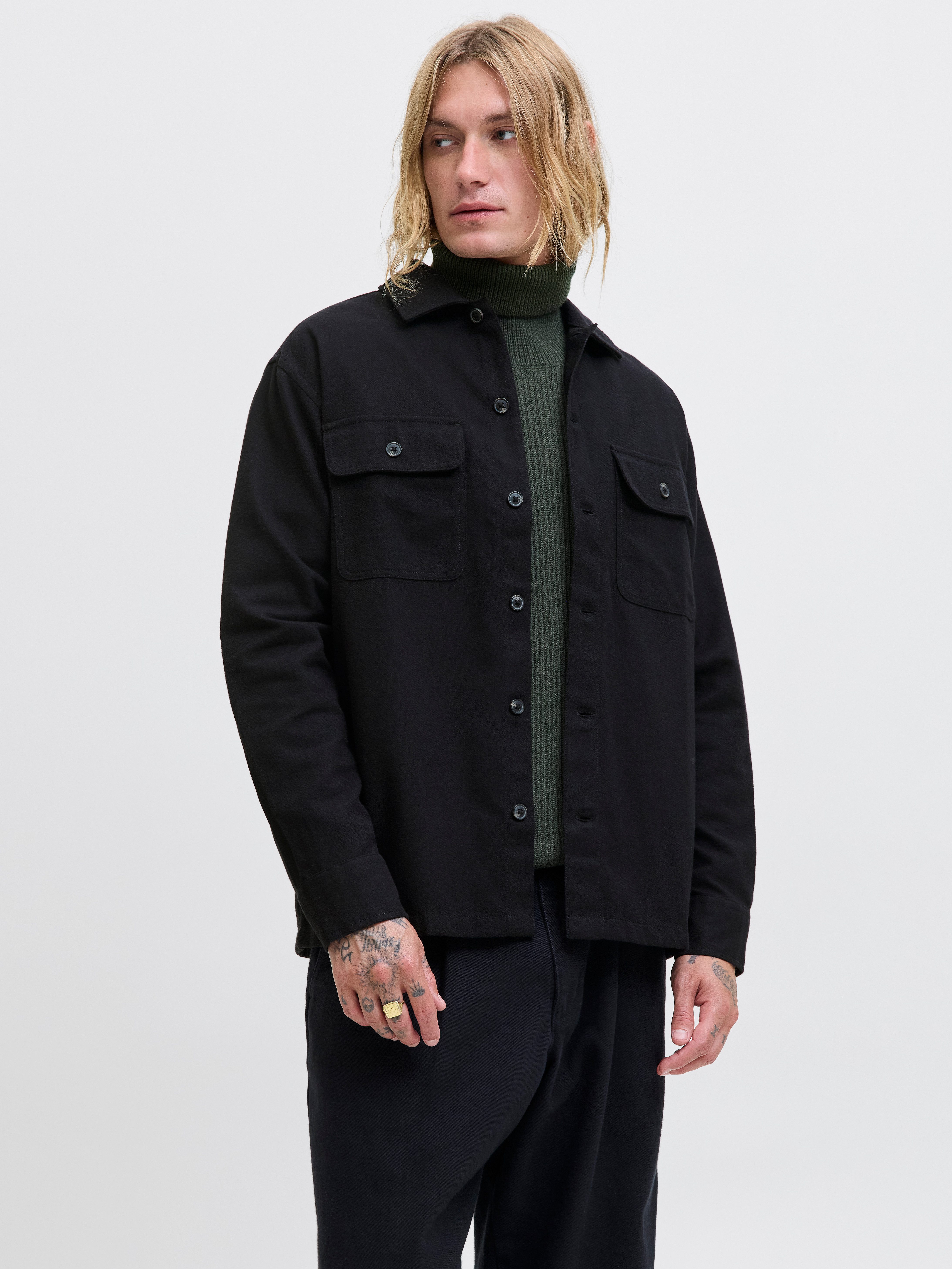Jack & Jones Langarmhemd JJECHARGE OVERSHIRT günstig online kaufen