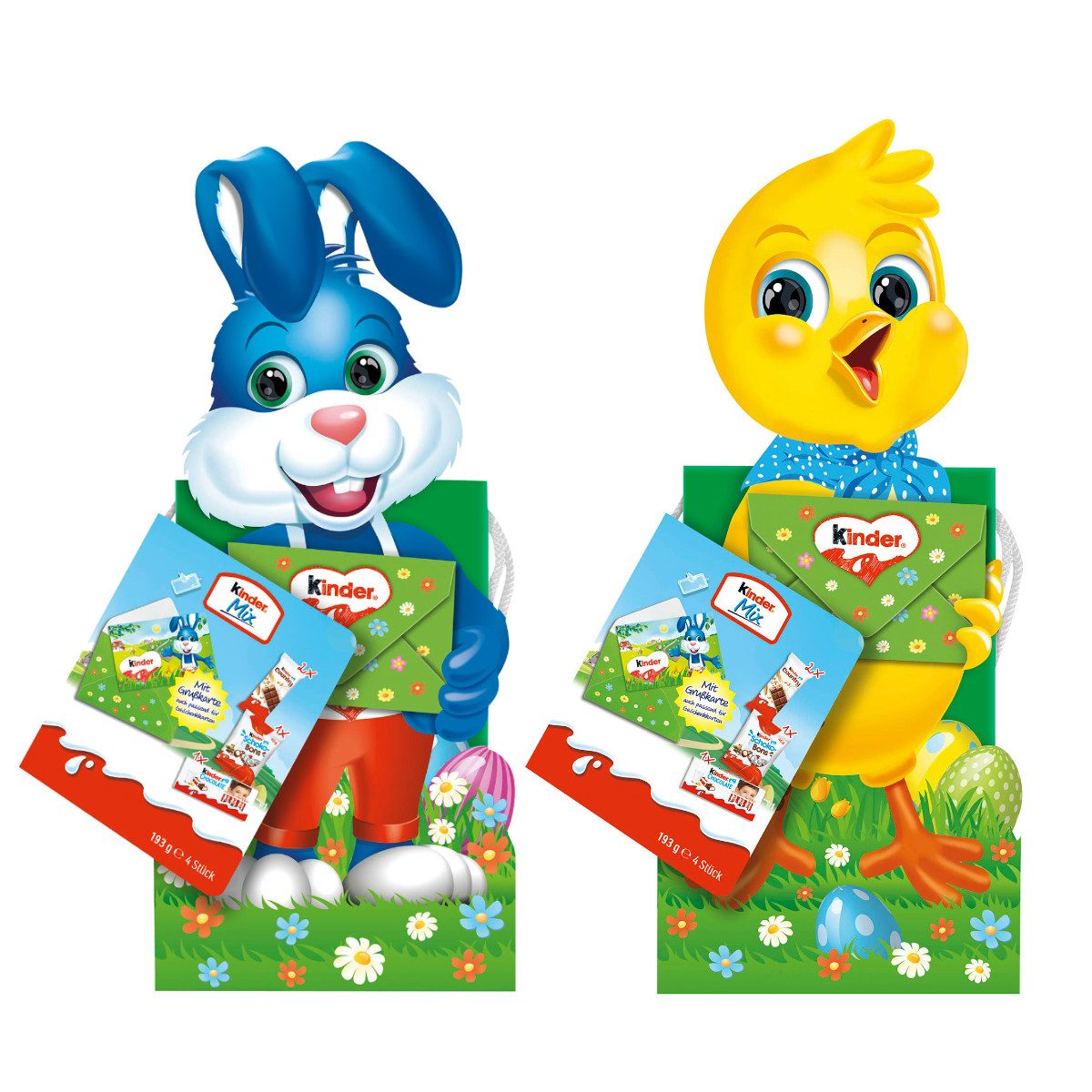 kinder Schokolade, kinder Mix Geschenktüte für Ostern in zwei Sorten Schokolade 193g