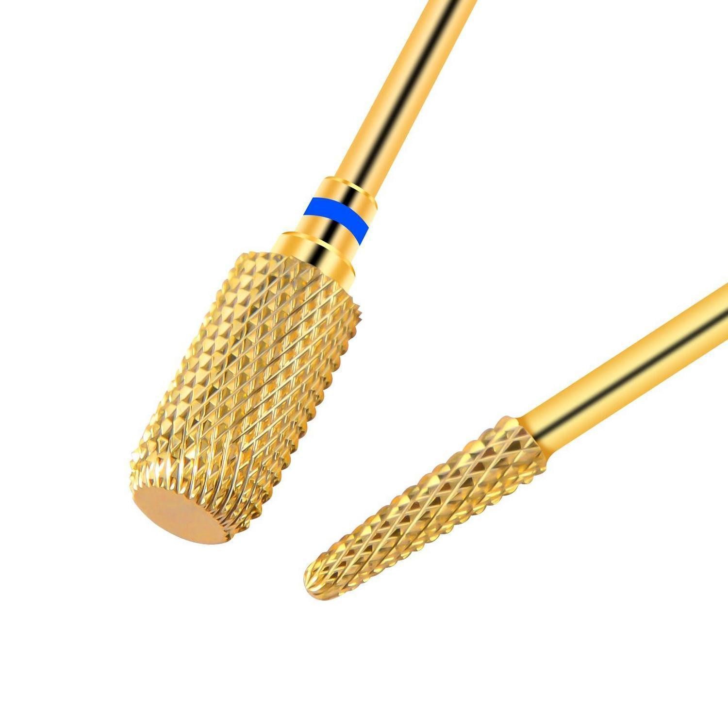 LuxusKollektion Bohrer- und Bitset Nagelbohrer Gold 2 Stück Zylinder Schirm, 2-St.