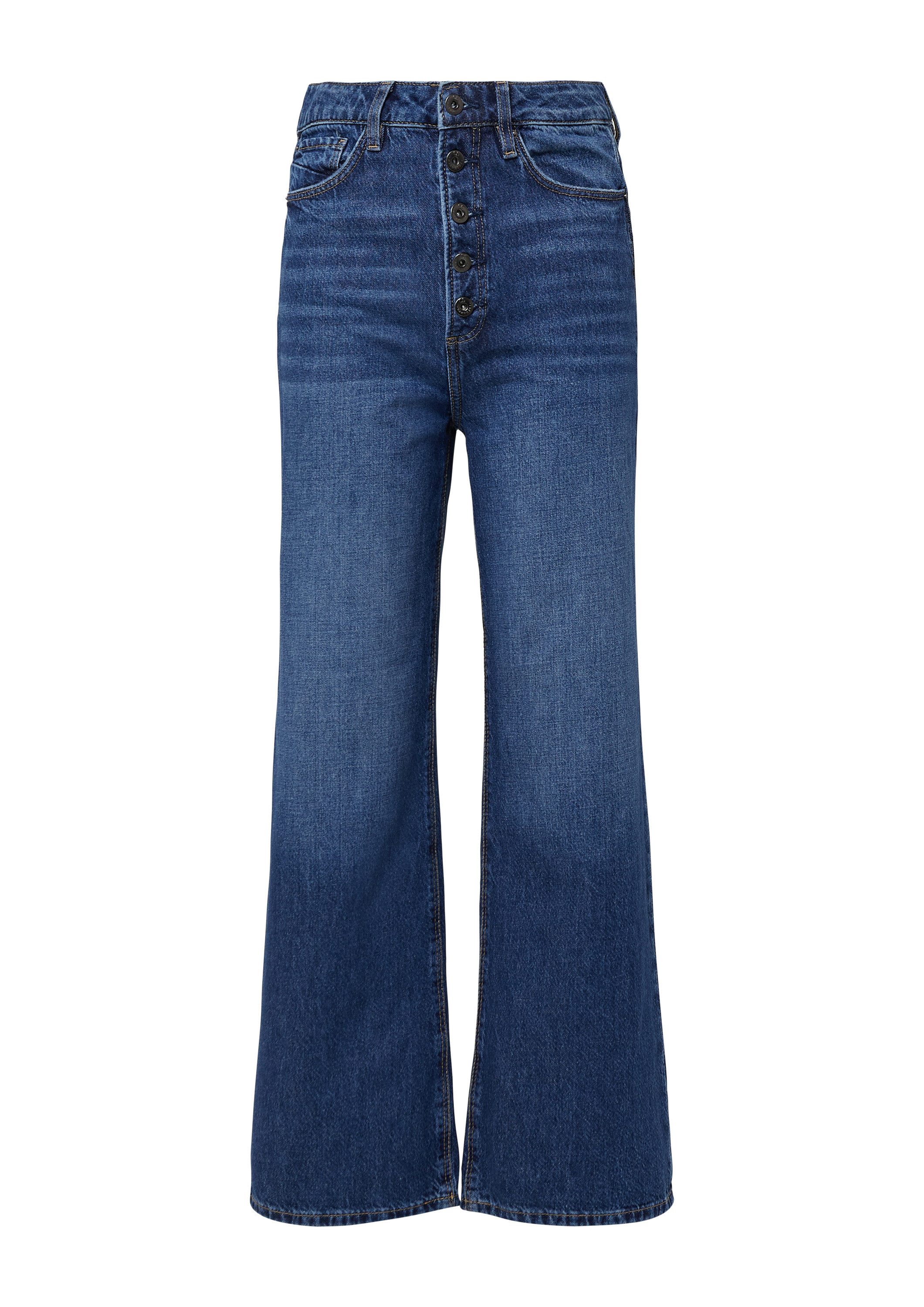 QS Weite Jeans Jeans-Hose CATIE Jeans Catie / Slim Fit / High Rise / Wide L günstig online kaufen