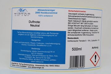 TIPTOP Raumduft Reinigung Allzweckreiniger Konzentrat 500 ml (Verschiedene Duftnoten, Apfel, Cool neutral ohne Duft, Orange, Pfirsich, Zitrone)