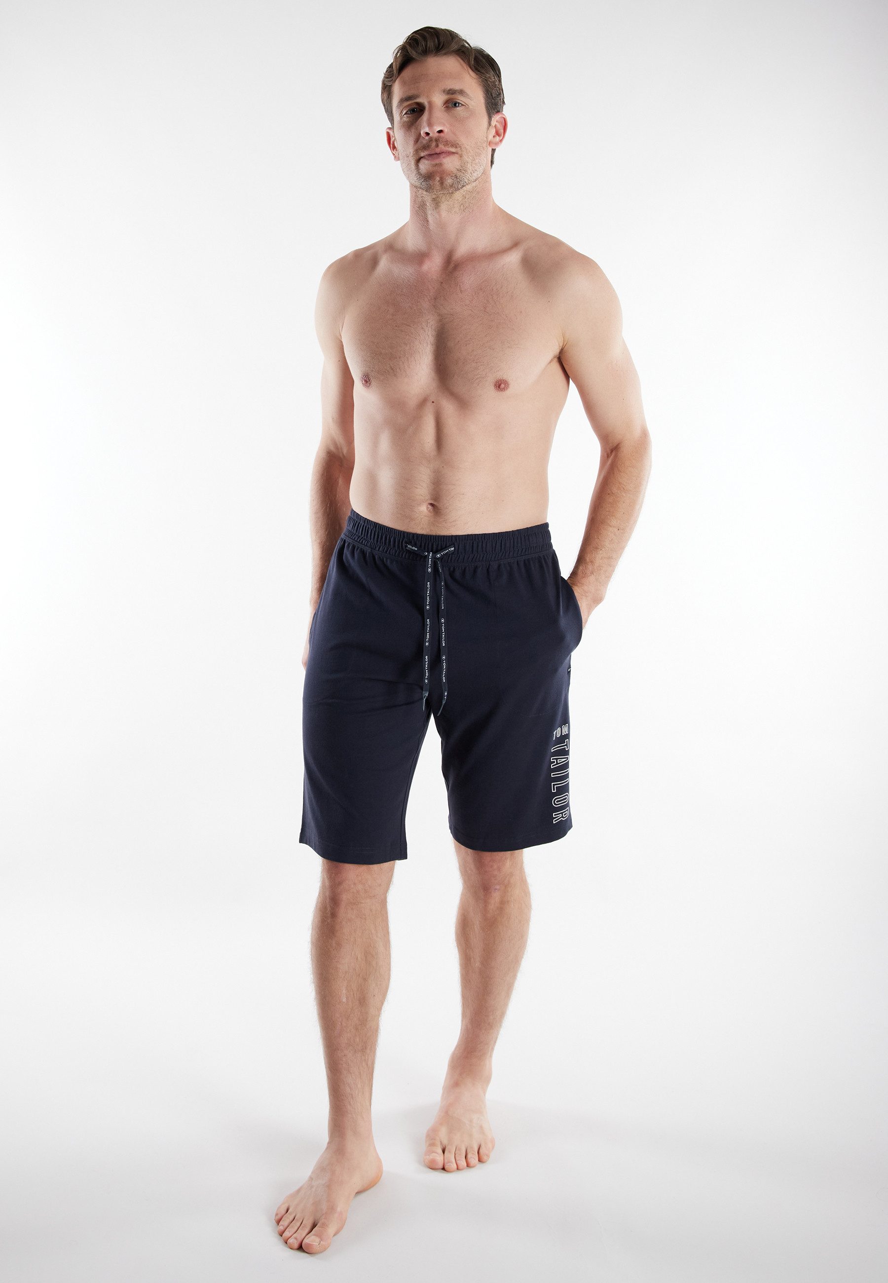 TOM TAILOR Bermudas Single Jersey Material, lockerer Look