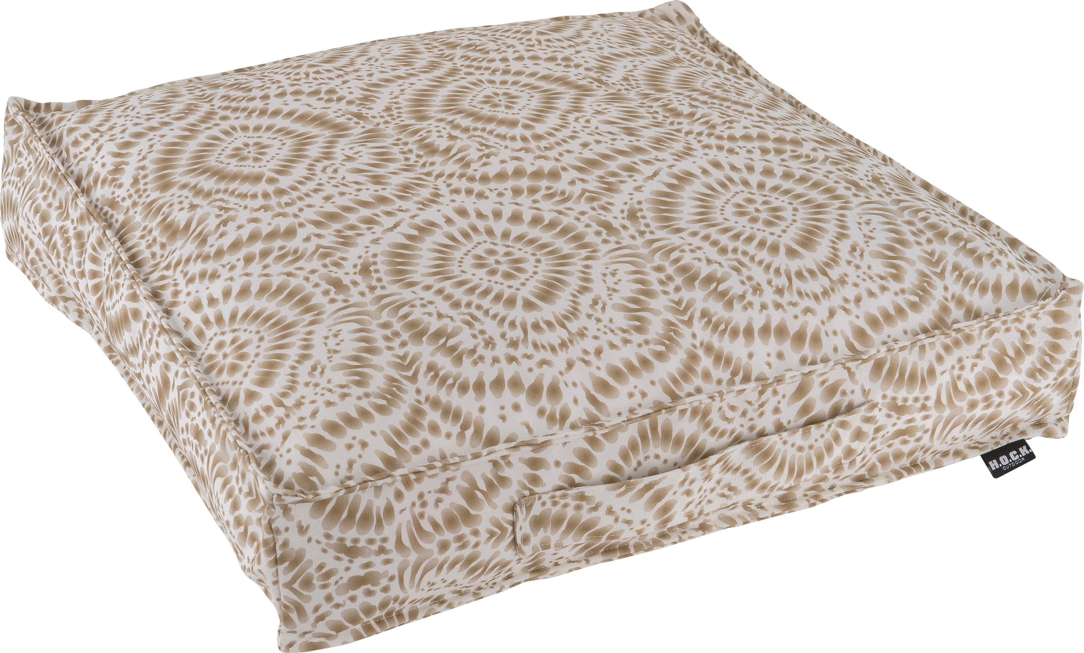 H.O.C.K. Palettenkissen Badu Batik Steel Outdoor, Matratzenkissen